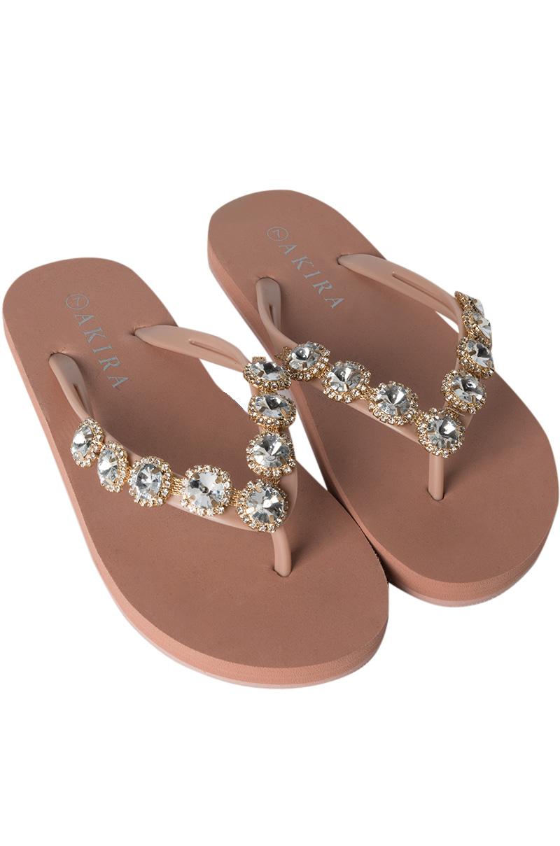 bedazzled flip flops