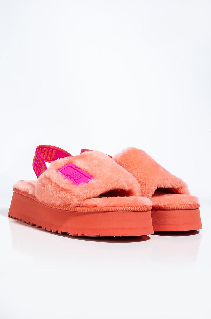 UGG Denim Disco Slide in Pink - Lyst