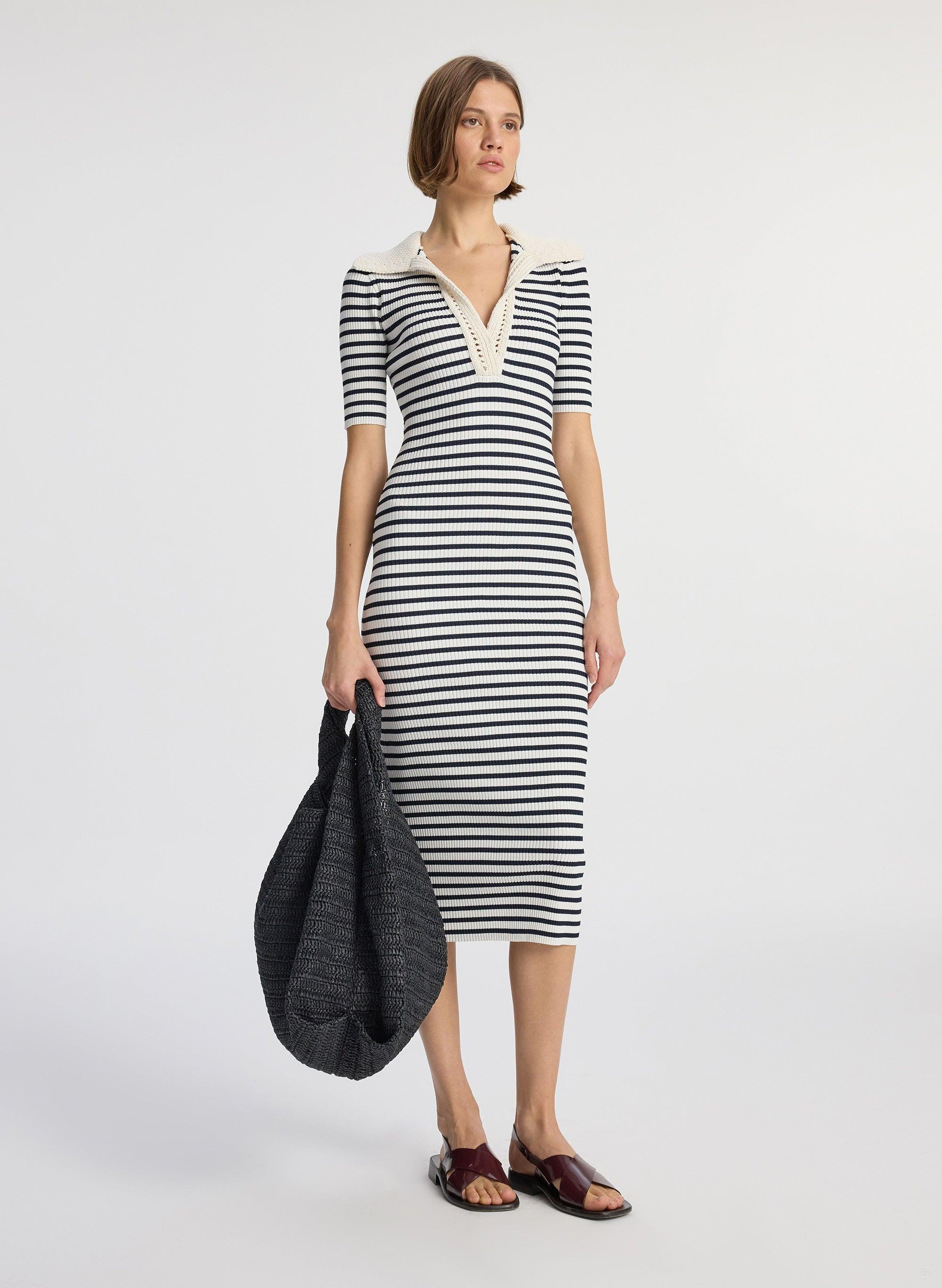 Alc striped dress outlet
