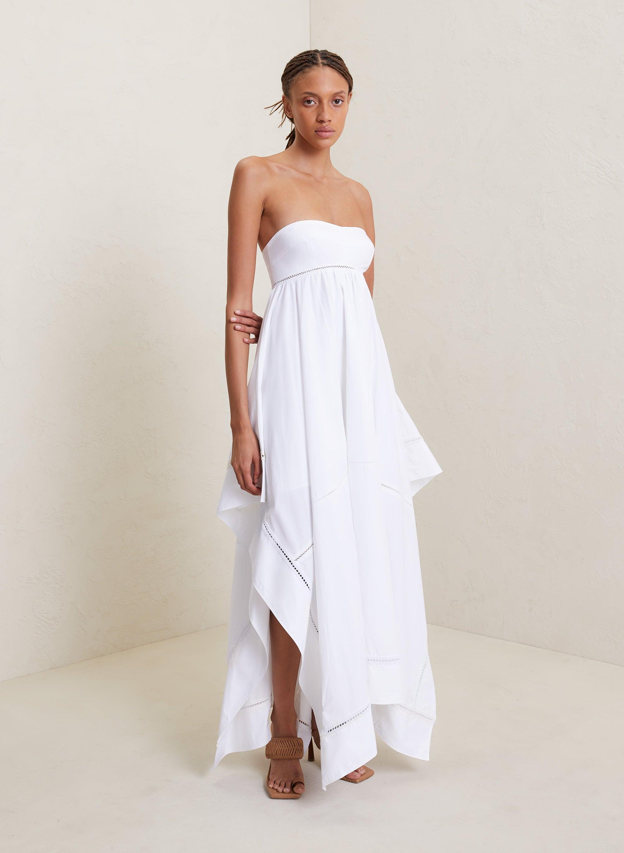 A.L.C. Blanca Cotton Maxi Dress in White | Lyst