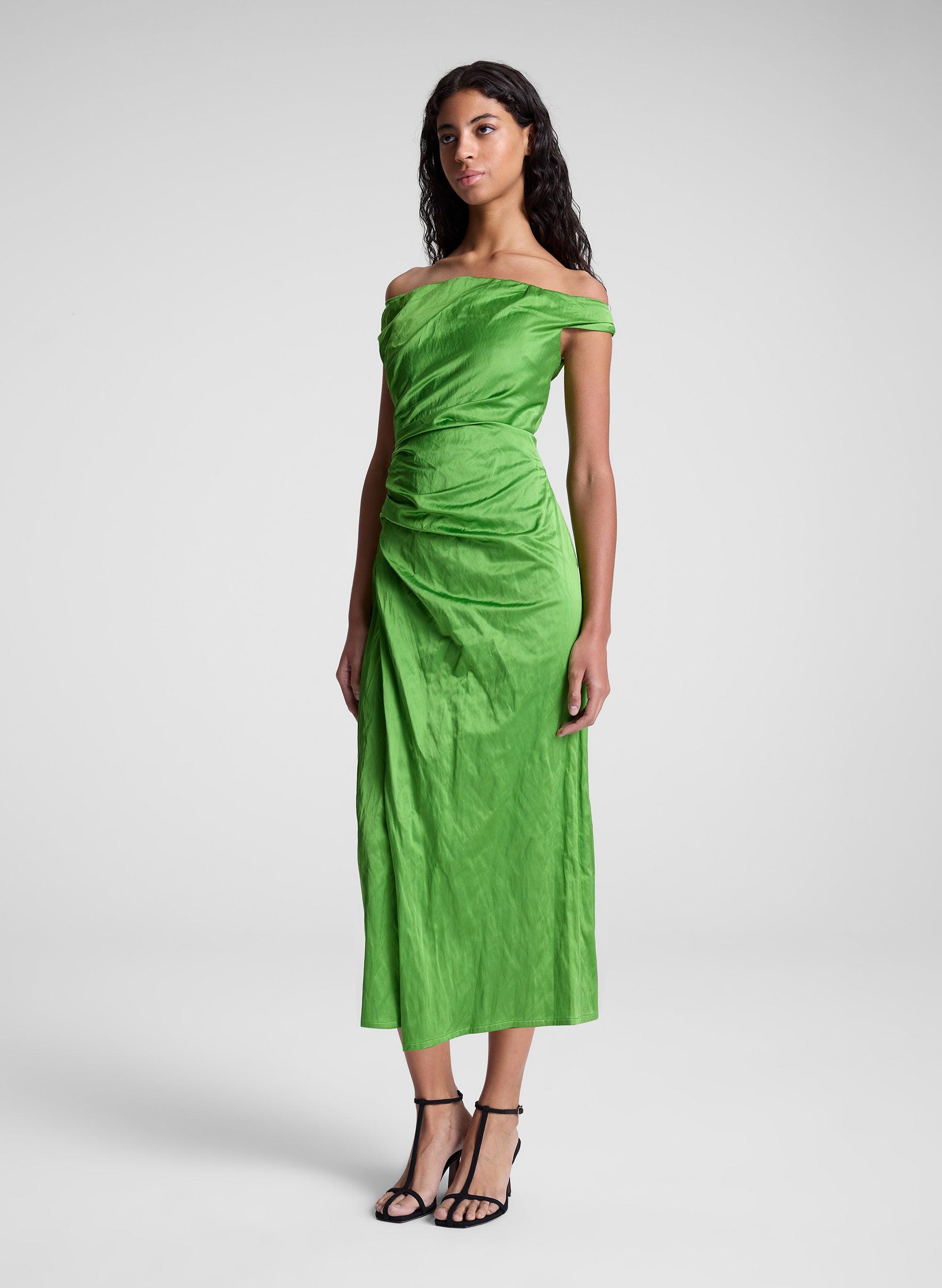 alc green dress Zapaka Women Sparkly Dark Green Sequins Tight Short Homecoming Dress Spaghetti Straps Cocktail Party Dress, Dark Green / US14