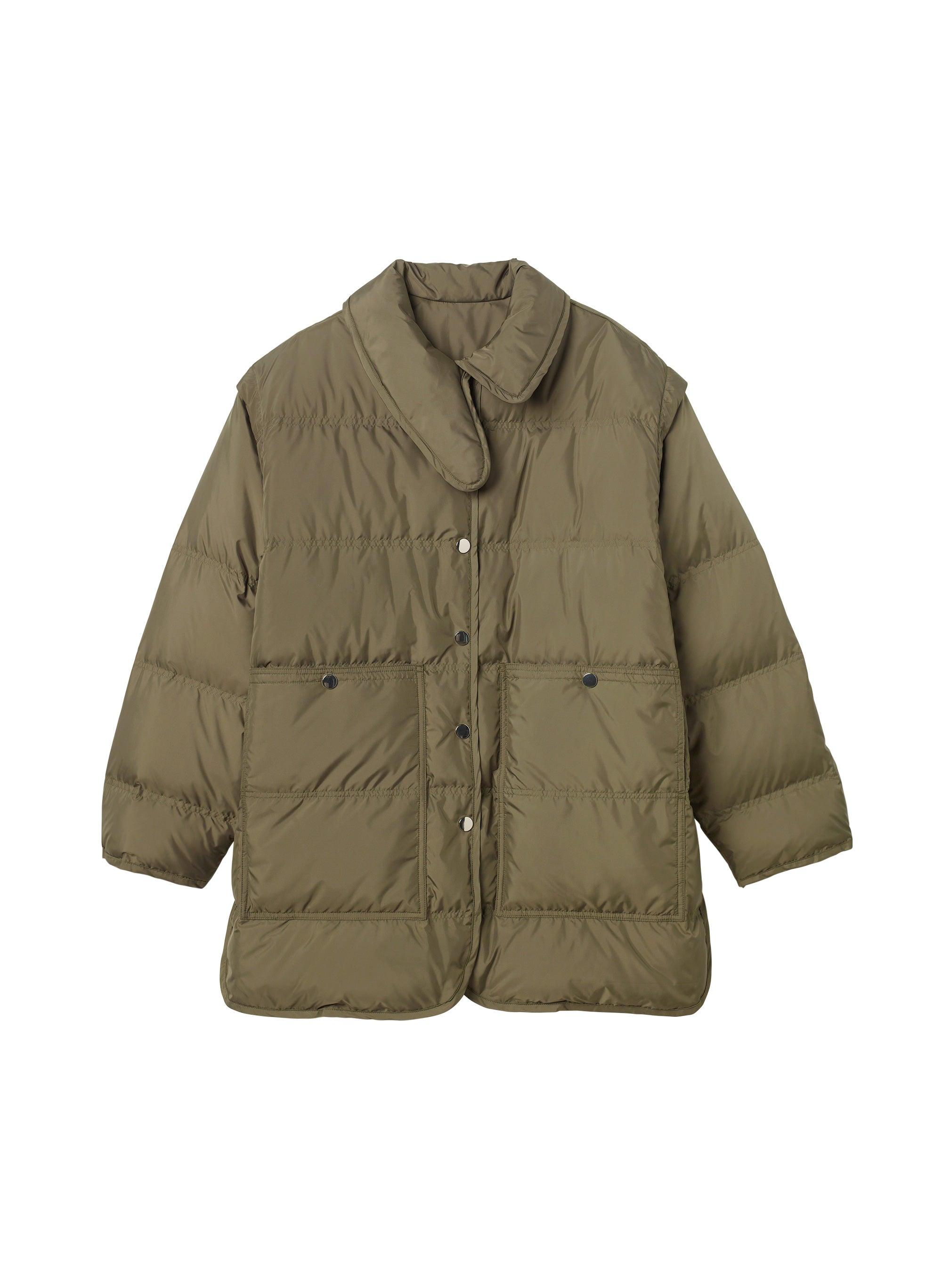 Huxley quilted top down coat