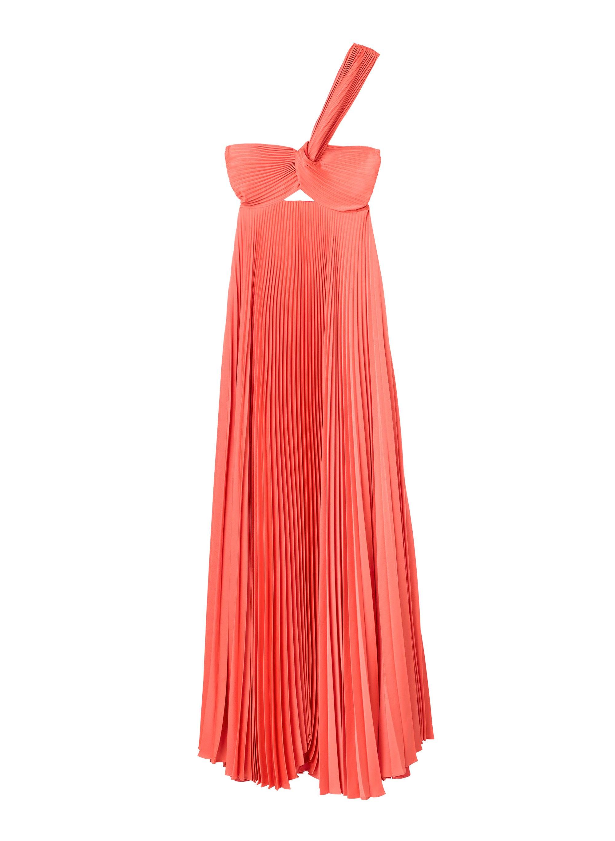 strapless open back dress Embroidered Pleated Dress – Handcrafted Luxury