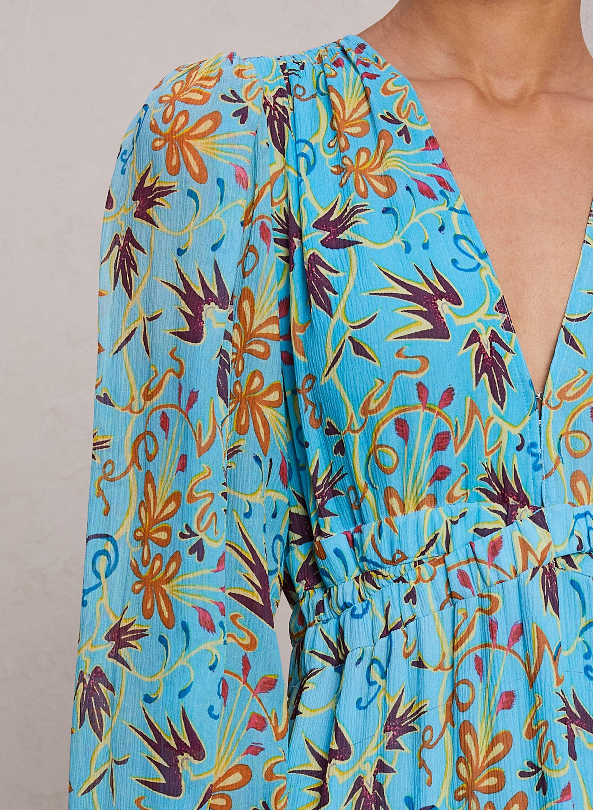 Annie embellished top floral maxi dress