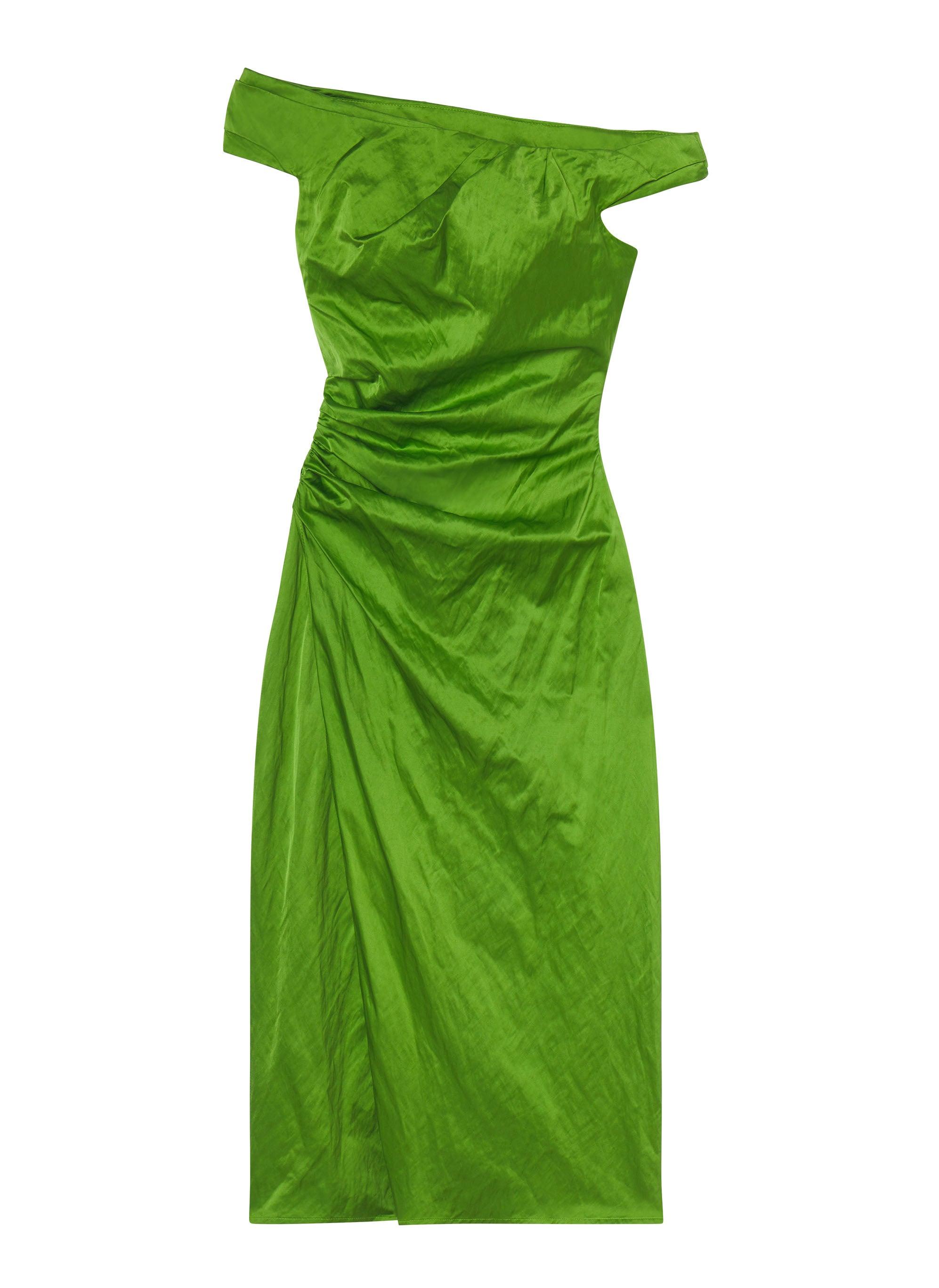 amsale green dress Monochrome Lime Green Good Luck Dress, M (8,10) / Monochrome Lime Green main image 0
