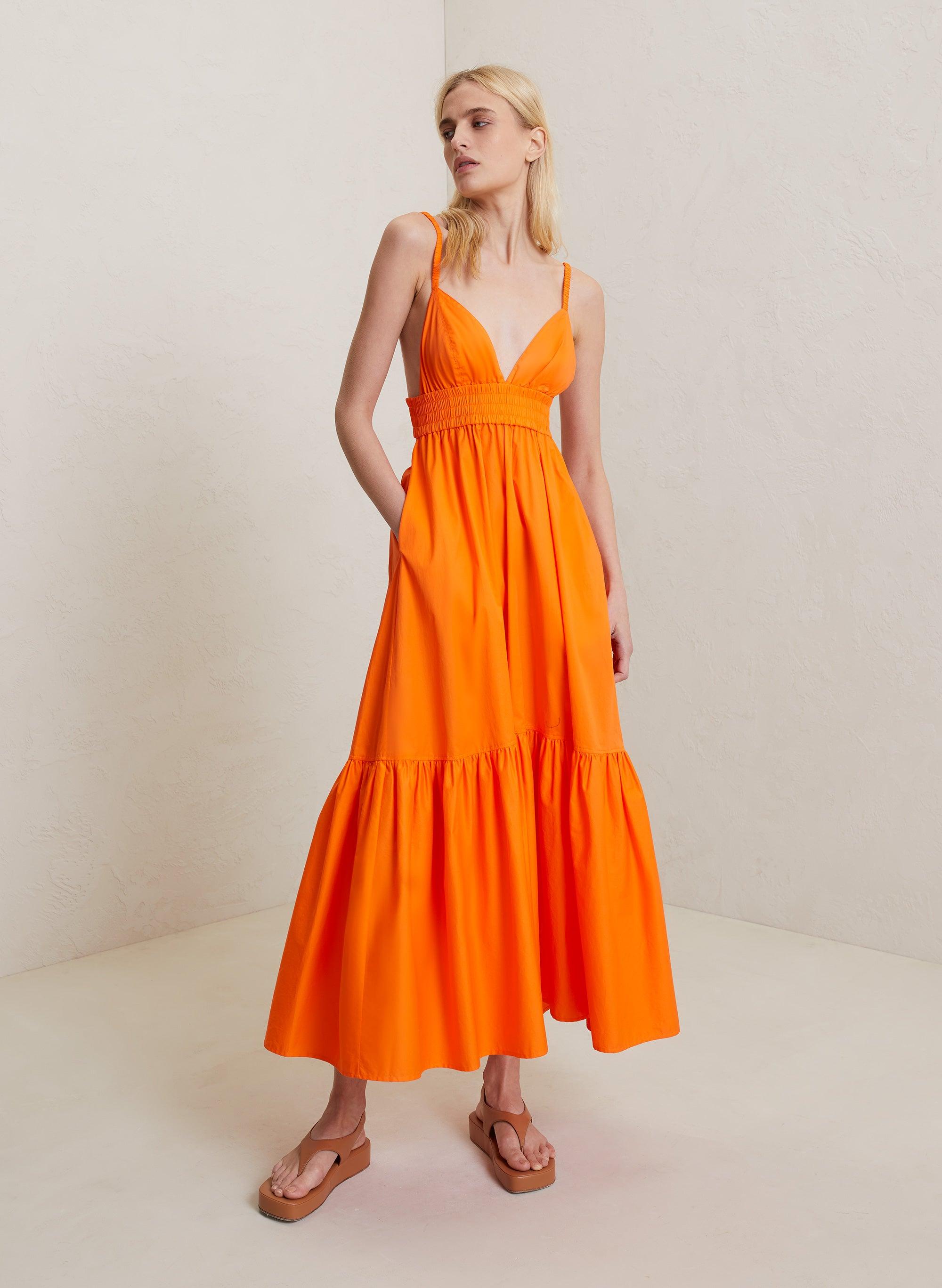Alc orange sale dress
