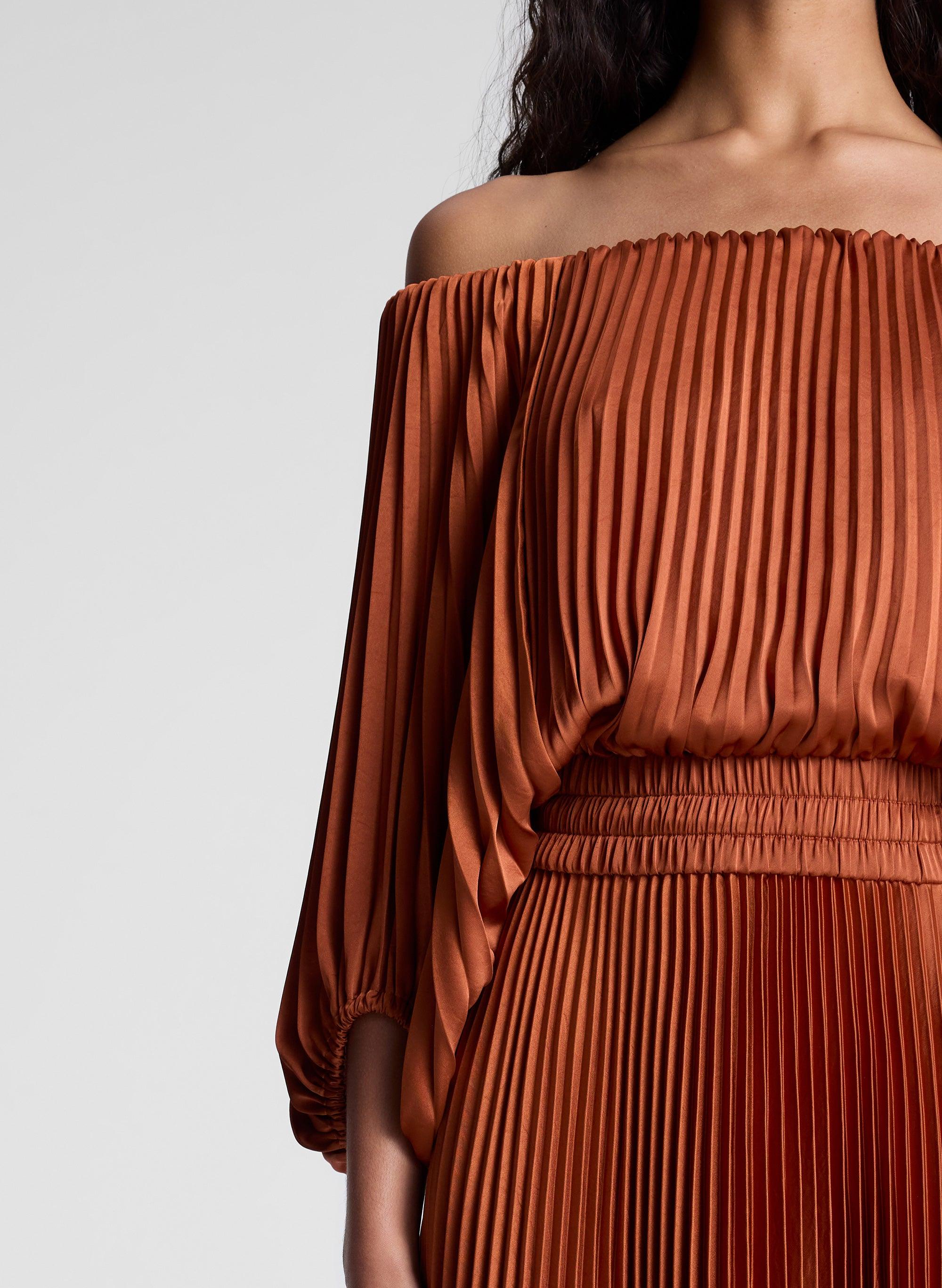 alc sienna pleated dress A.L.C. Sienna Dress
