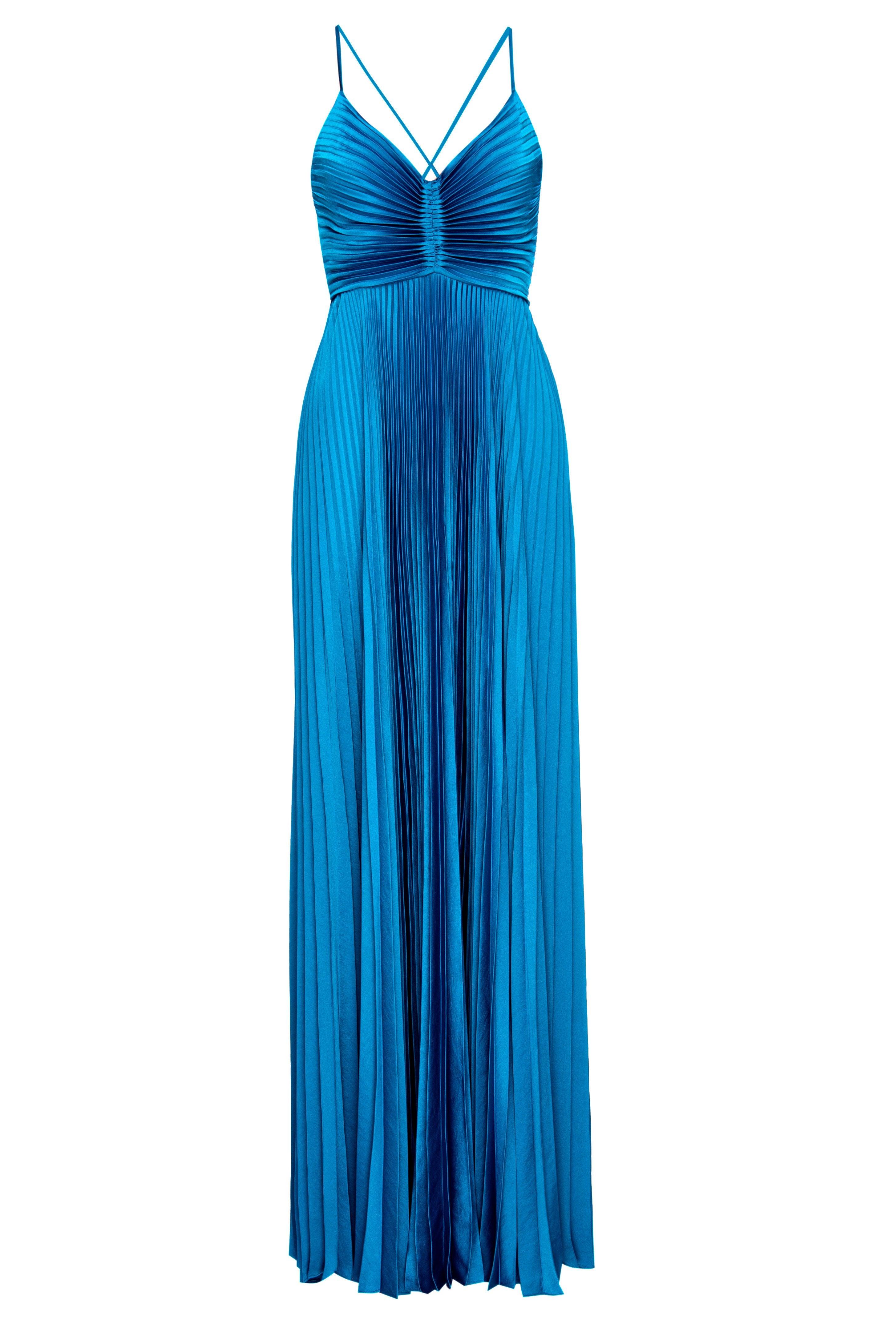 alc aries dress blue A.L.C. Aries Dress In Riviera - 51% Off