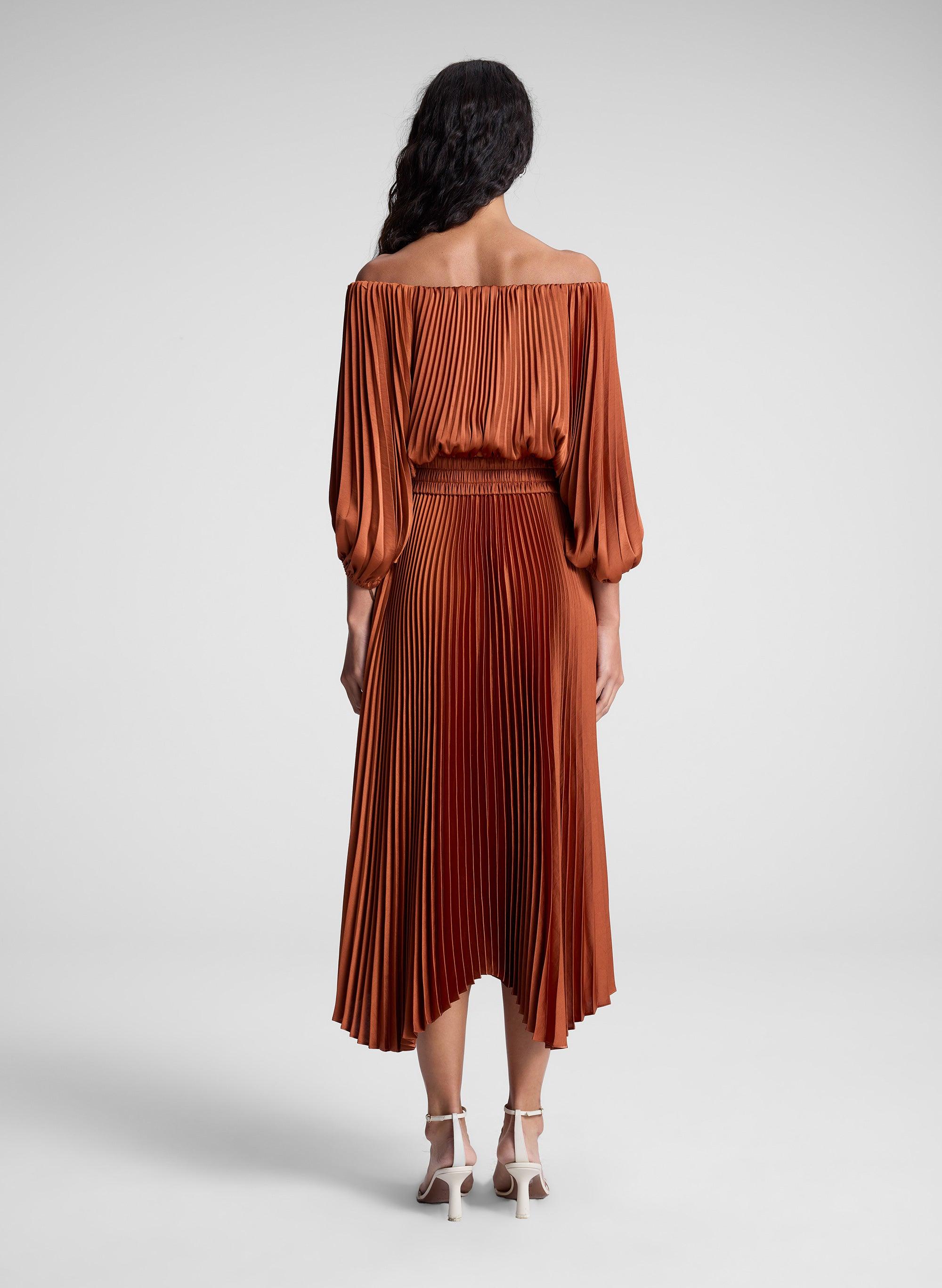 alc sienna pleated dress A.L.C. Sienna Dress