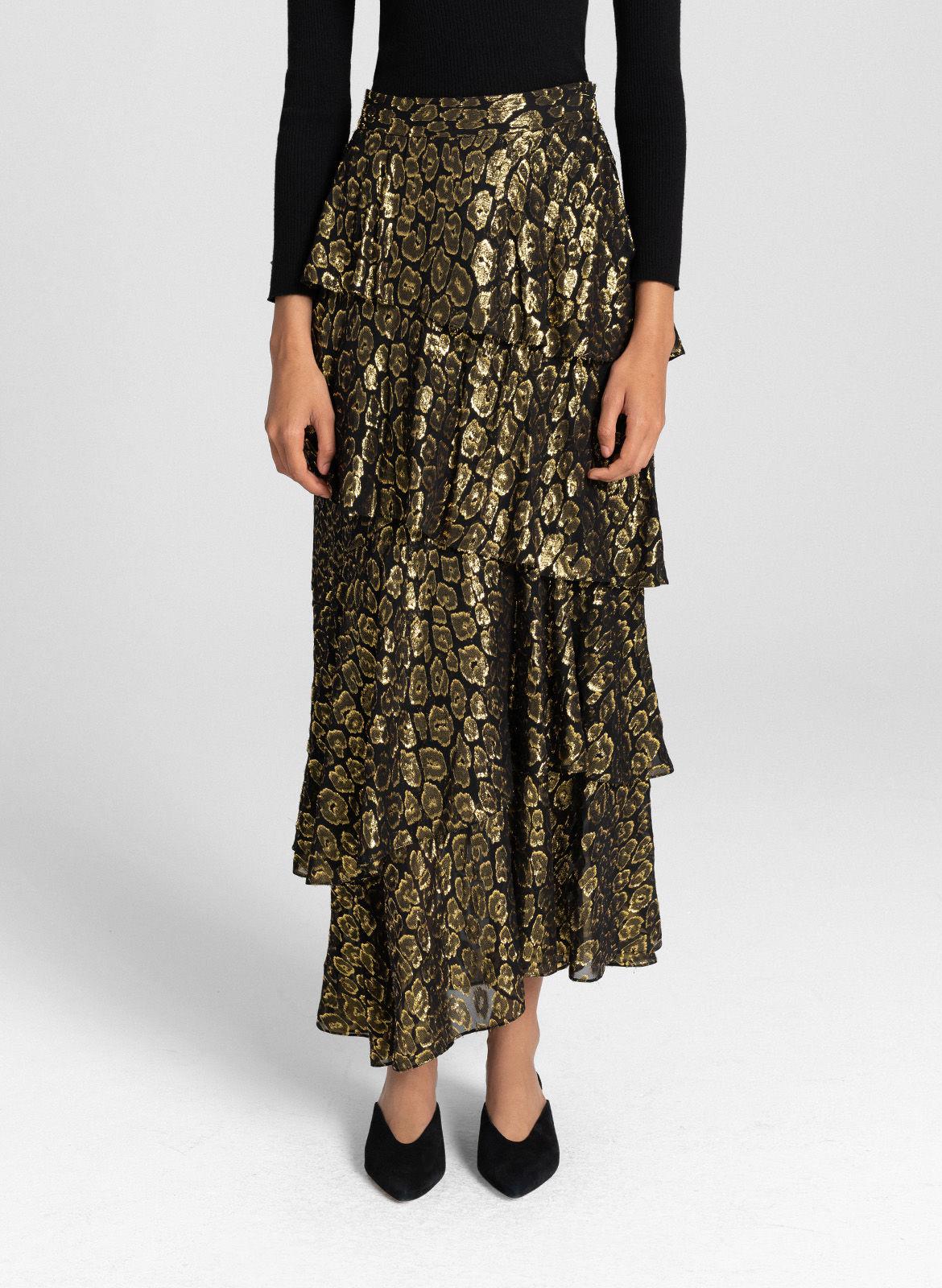 Black and top gold skirt