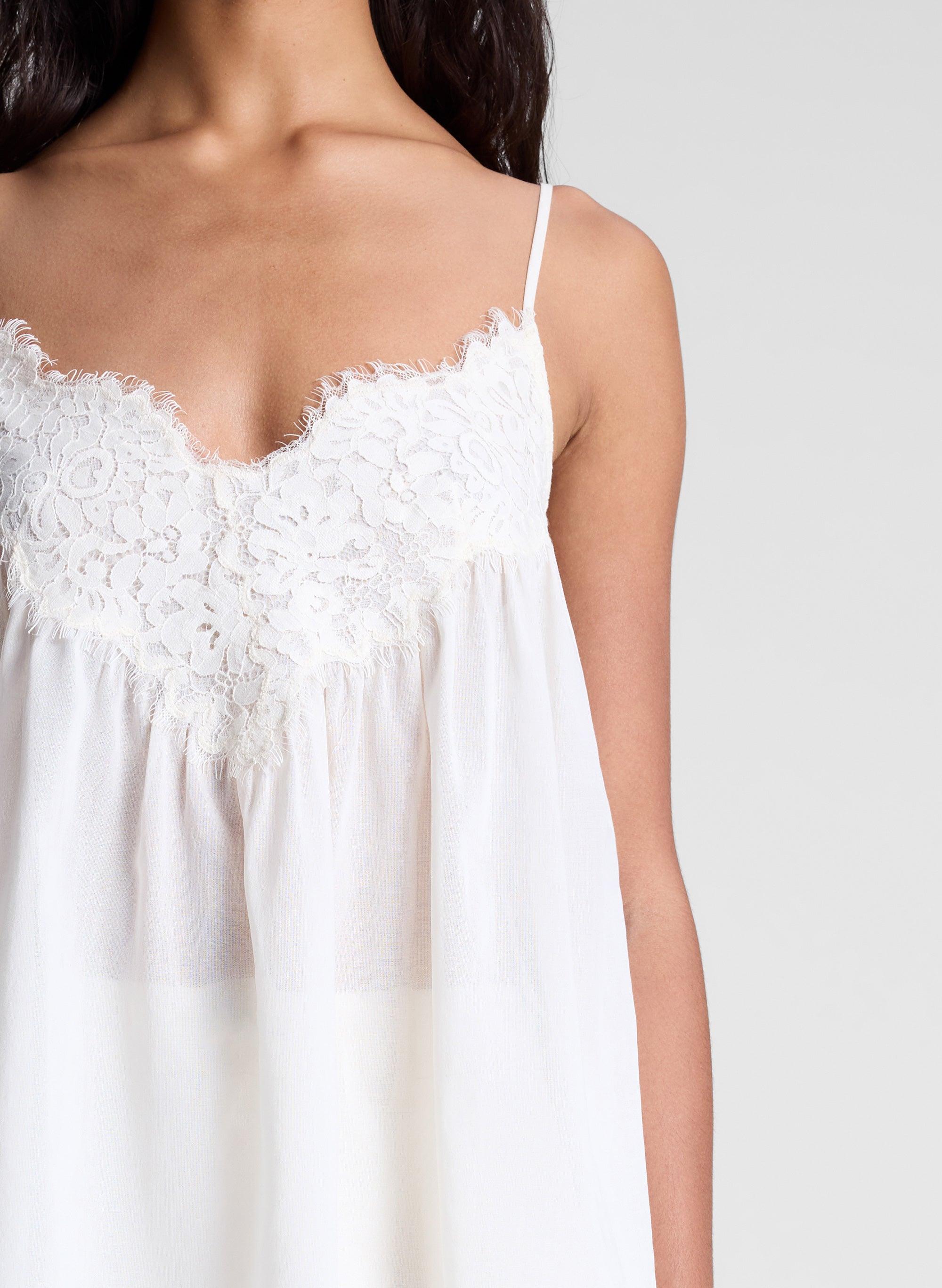 A.L.C. Macy Lace Camisole Top in Yellow | Lyst