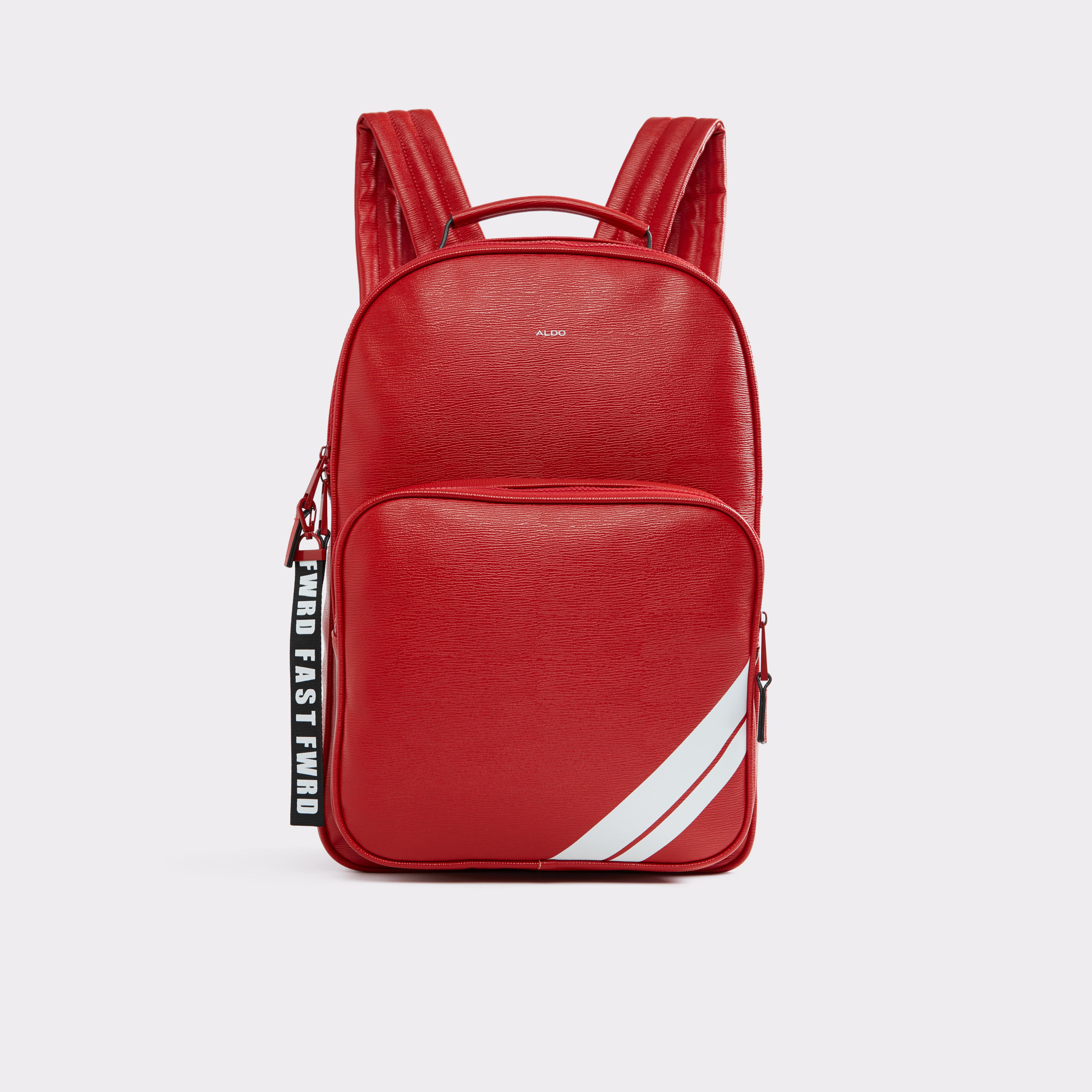 aldo red backpack