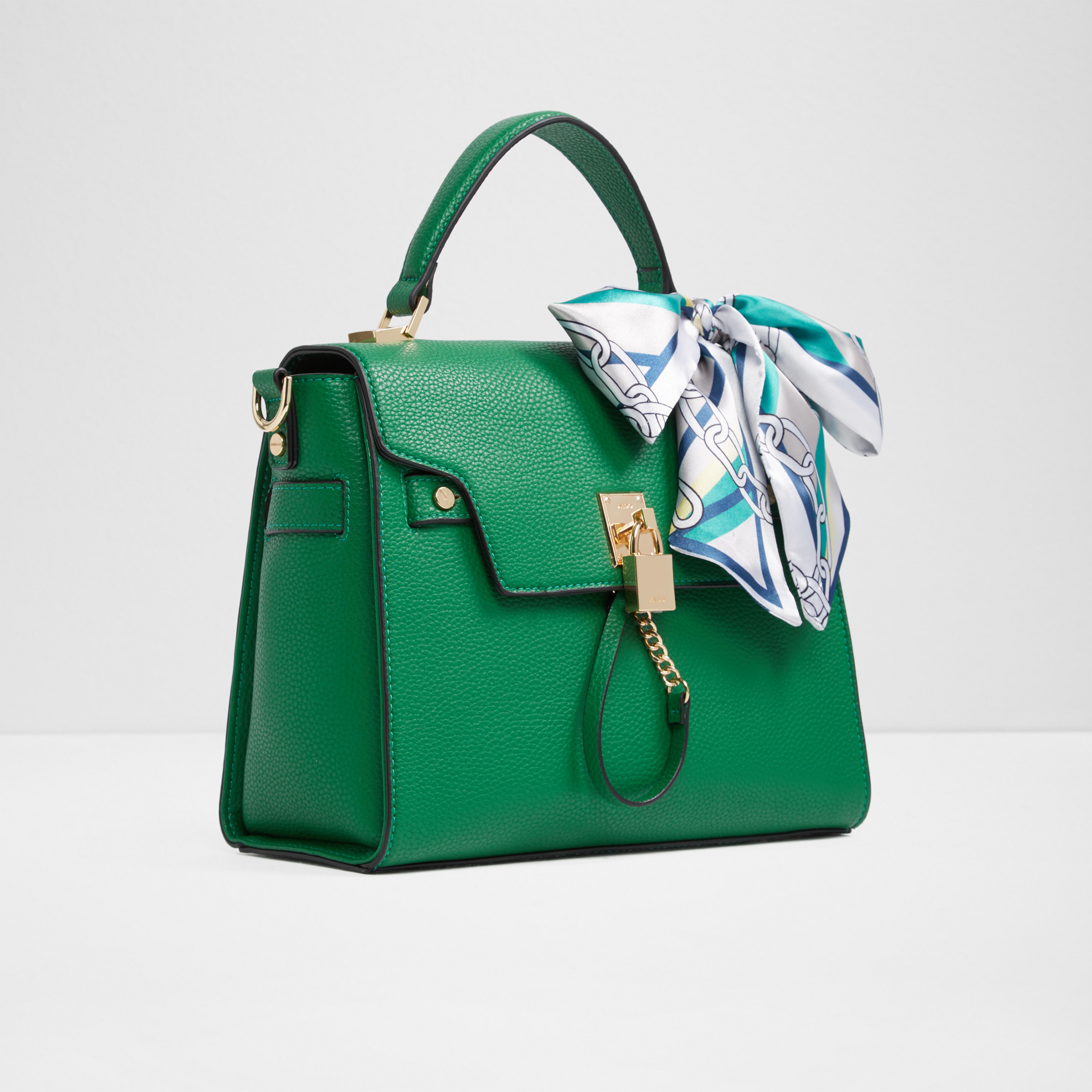 green aldo purse