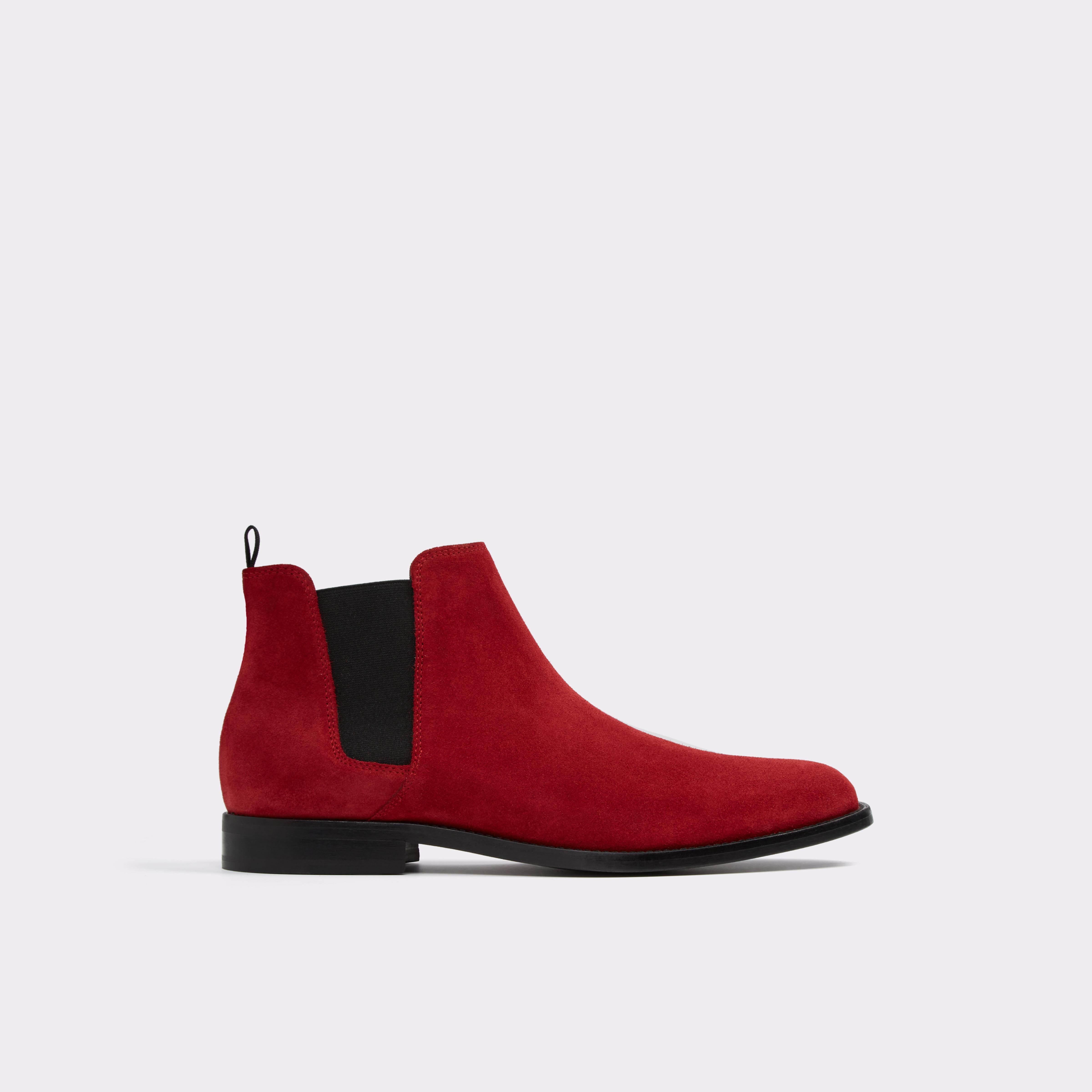 red chelsea boots mens aldo