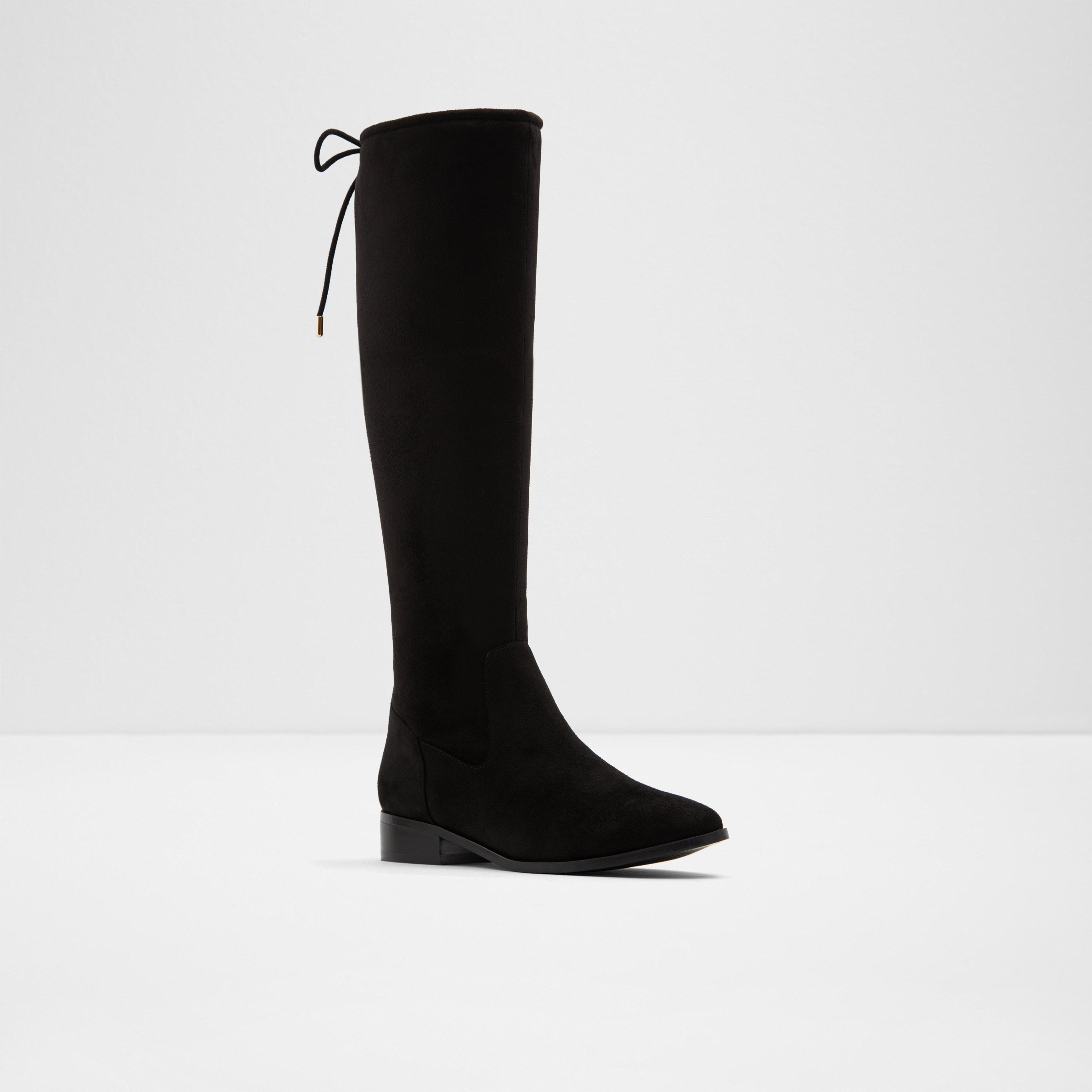 aldo long black boots