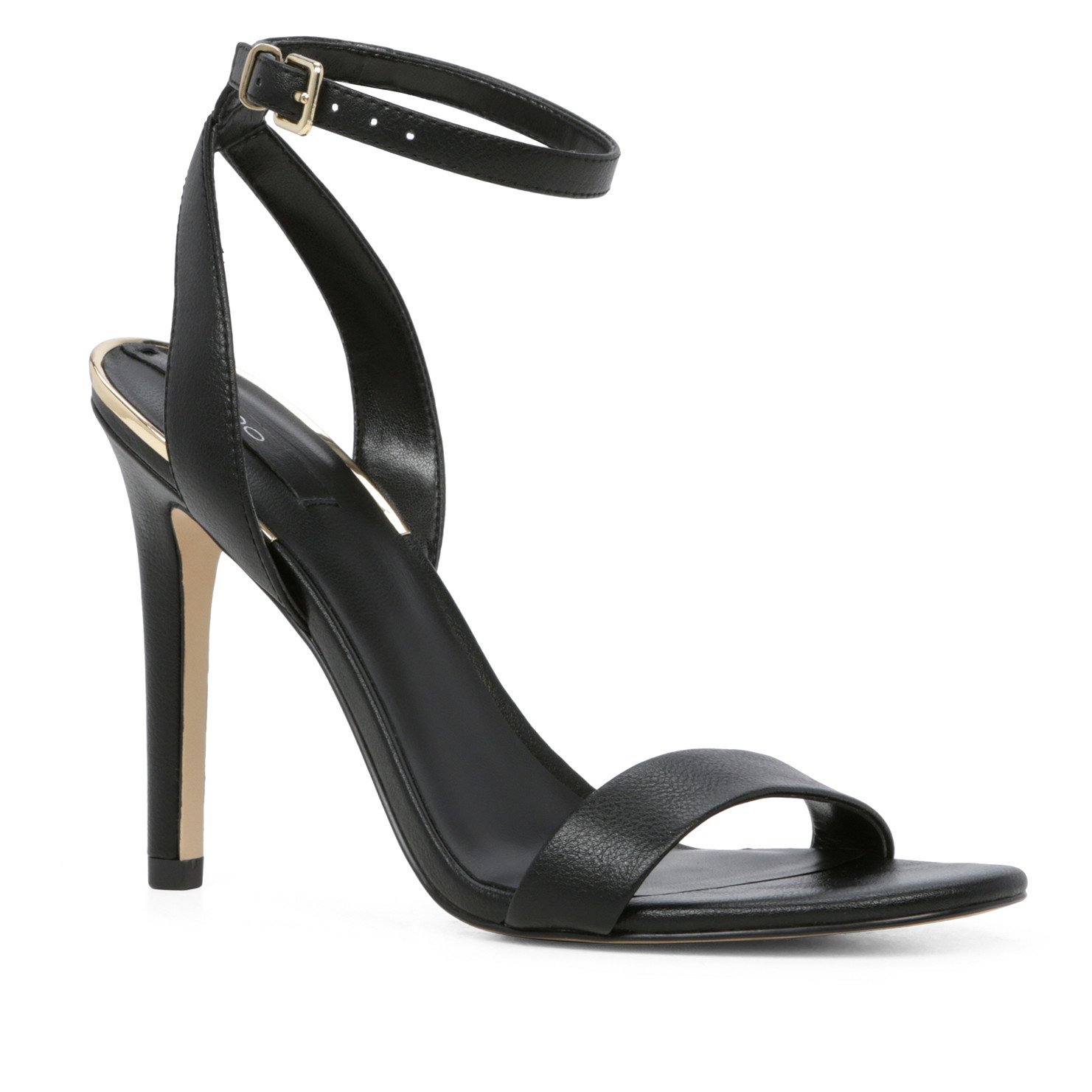 aldo black patent heels
