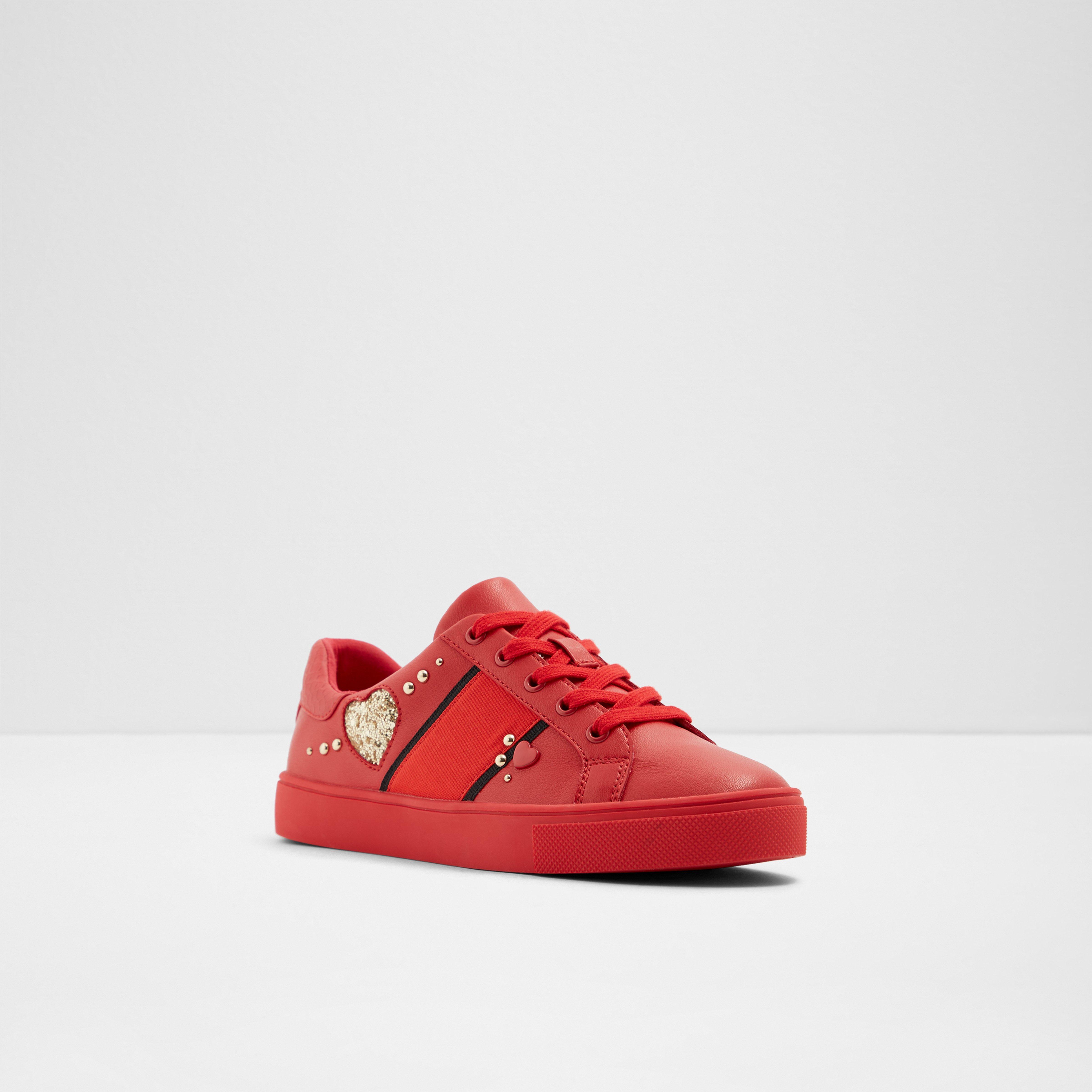 aldo red trainers