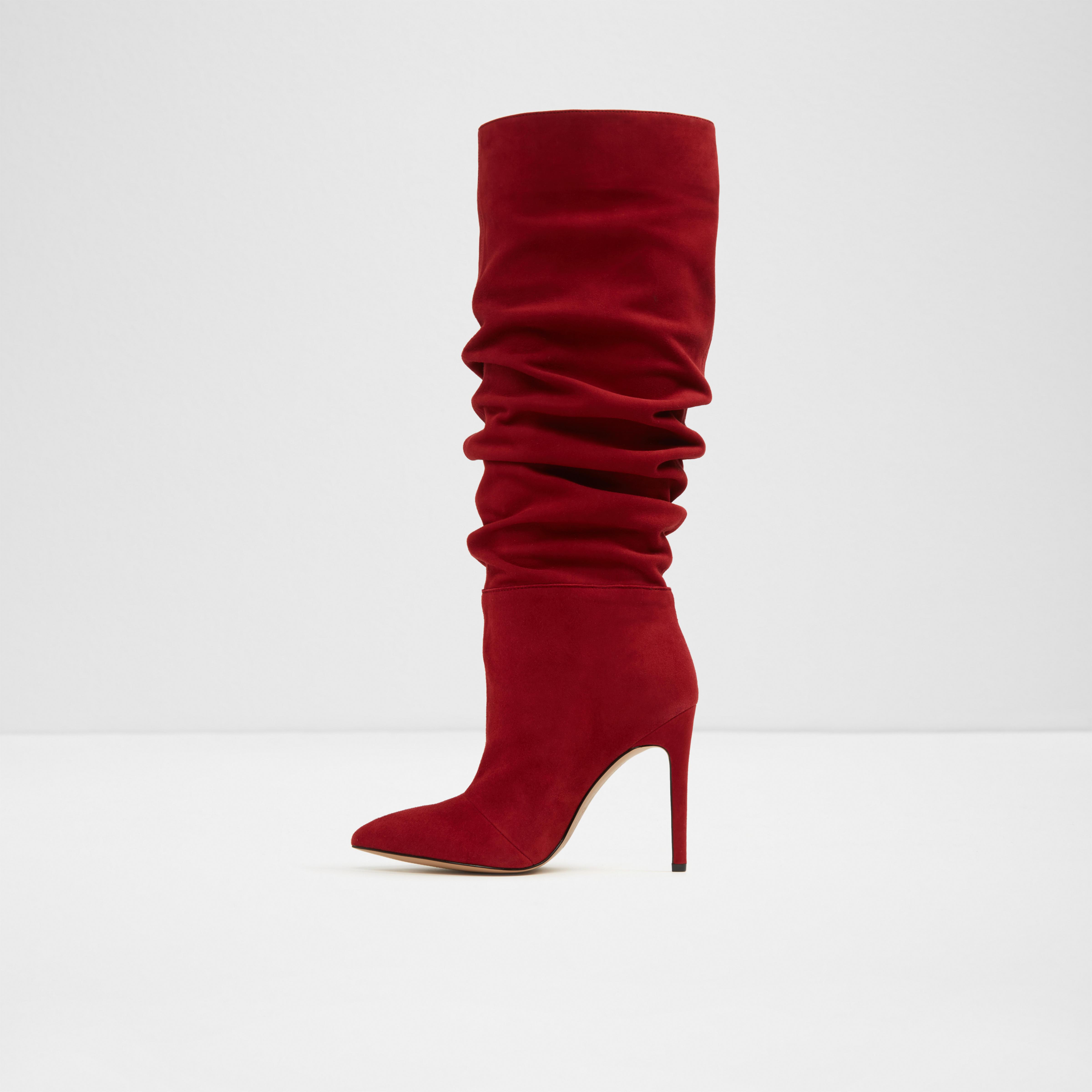 red aldo boots