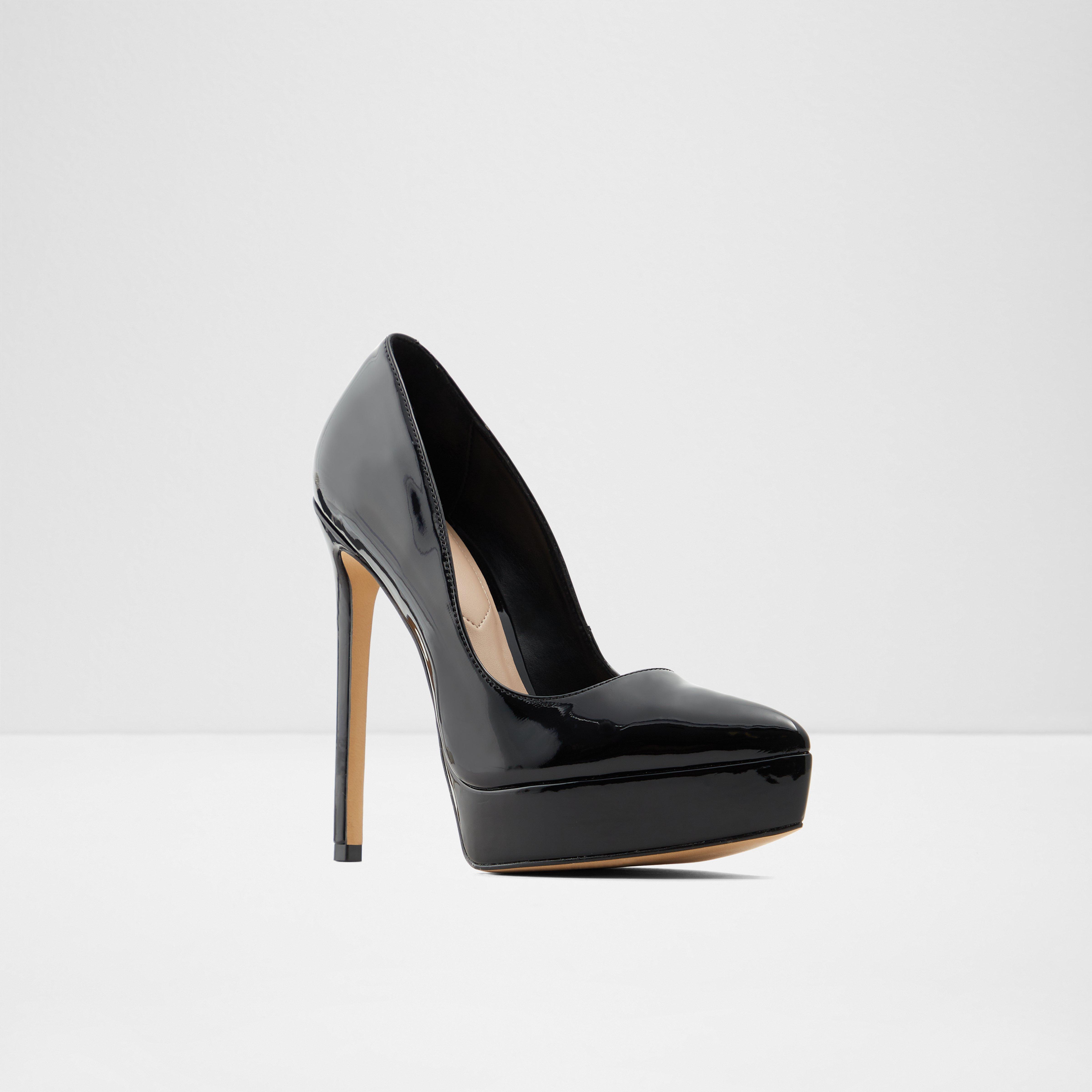 Women | Rhinestoned Black ALDO heel 10cm Heel | Yaga SA