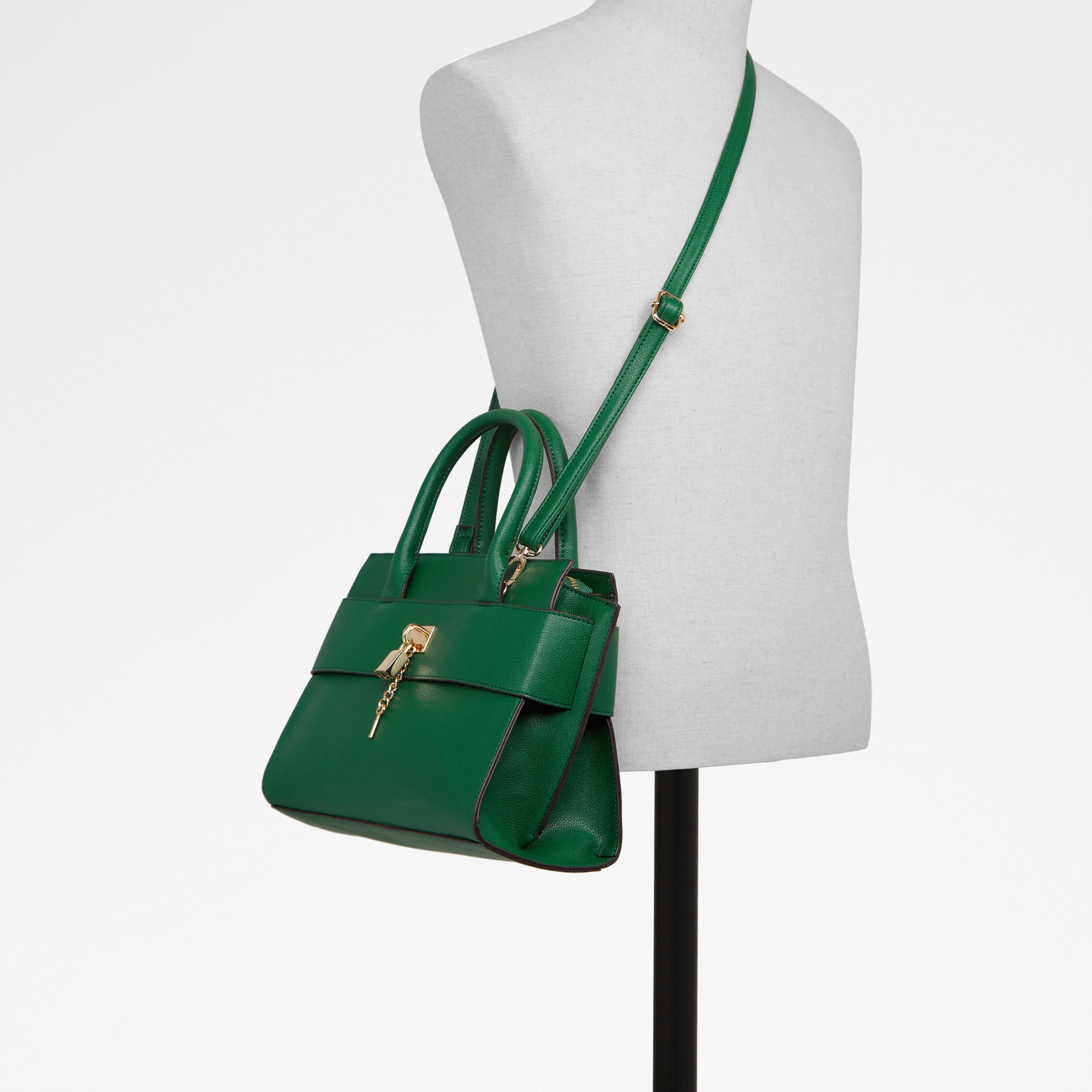 green aldo purse
