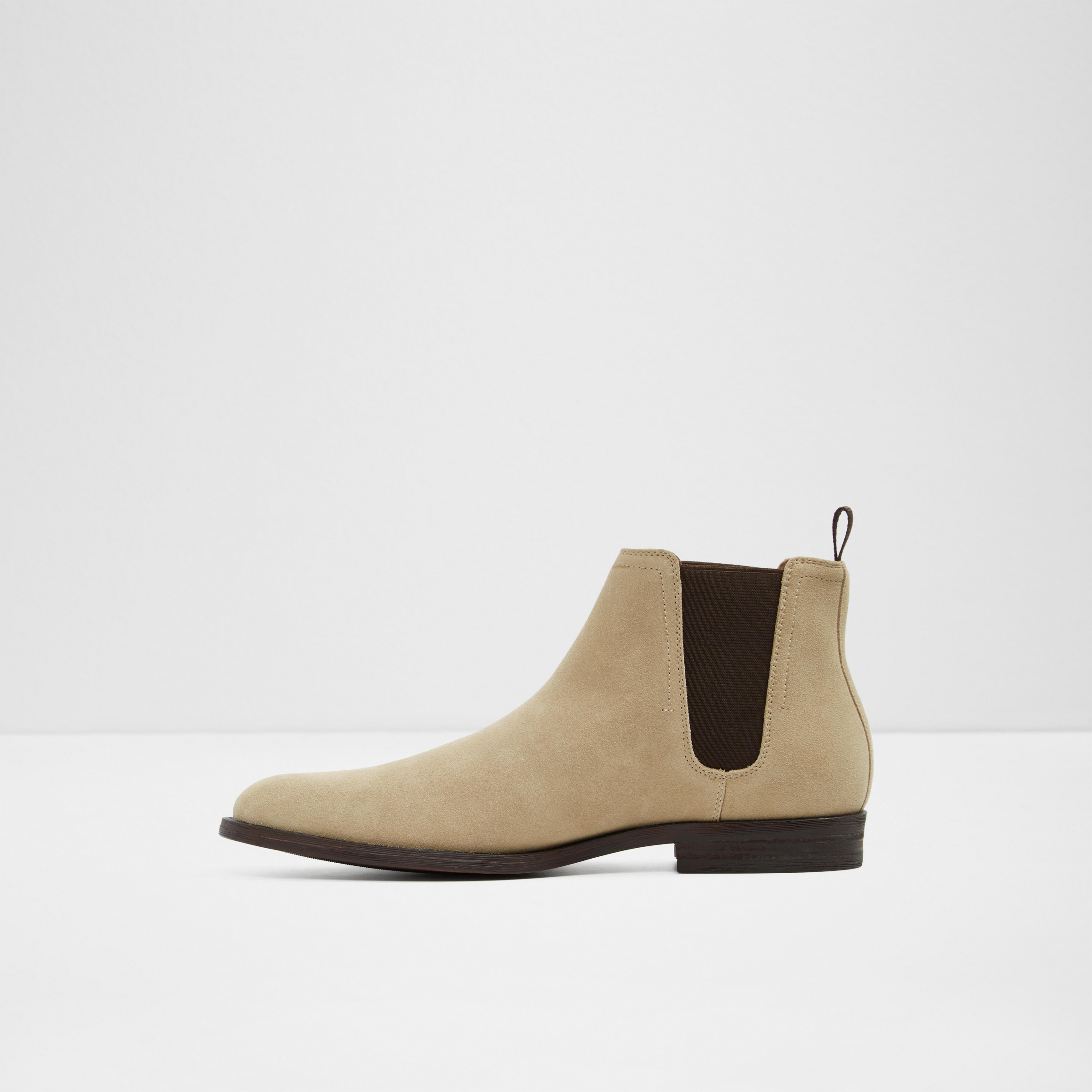 white flat ankle boots