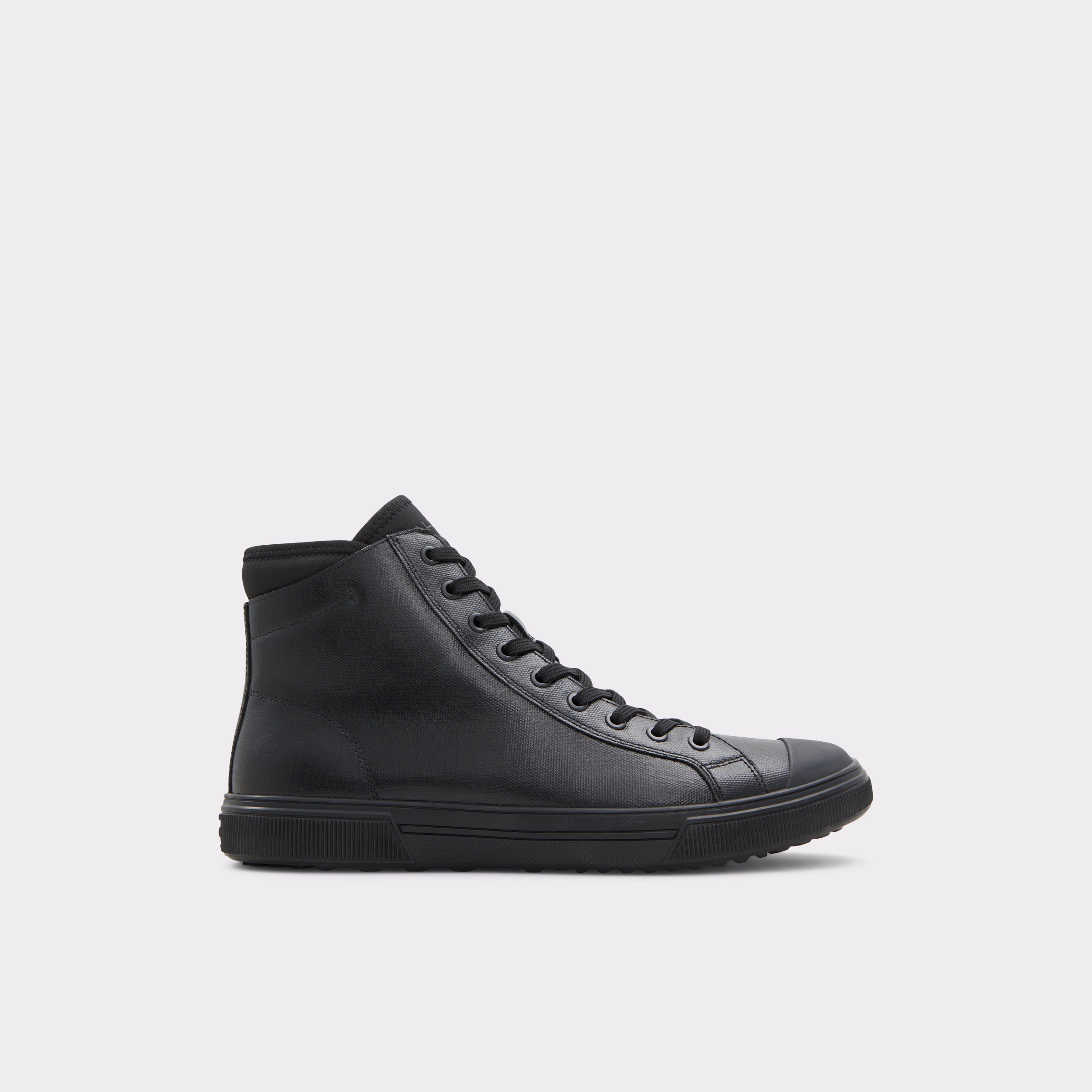 Aldo black high top sneakers best sale