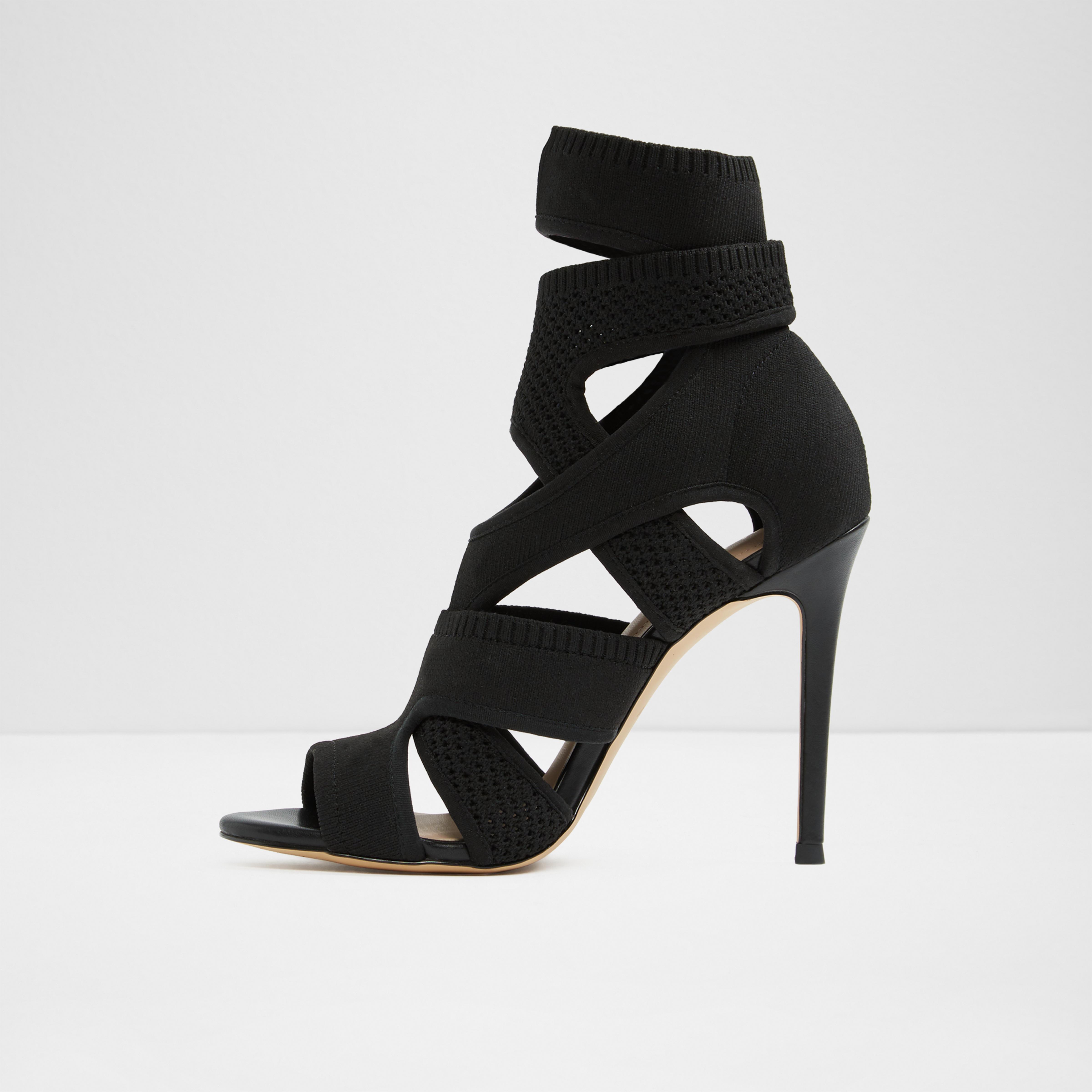 black aldo heels