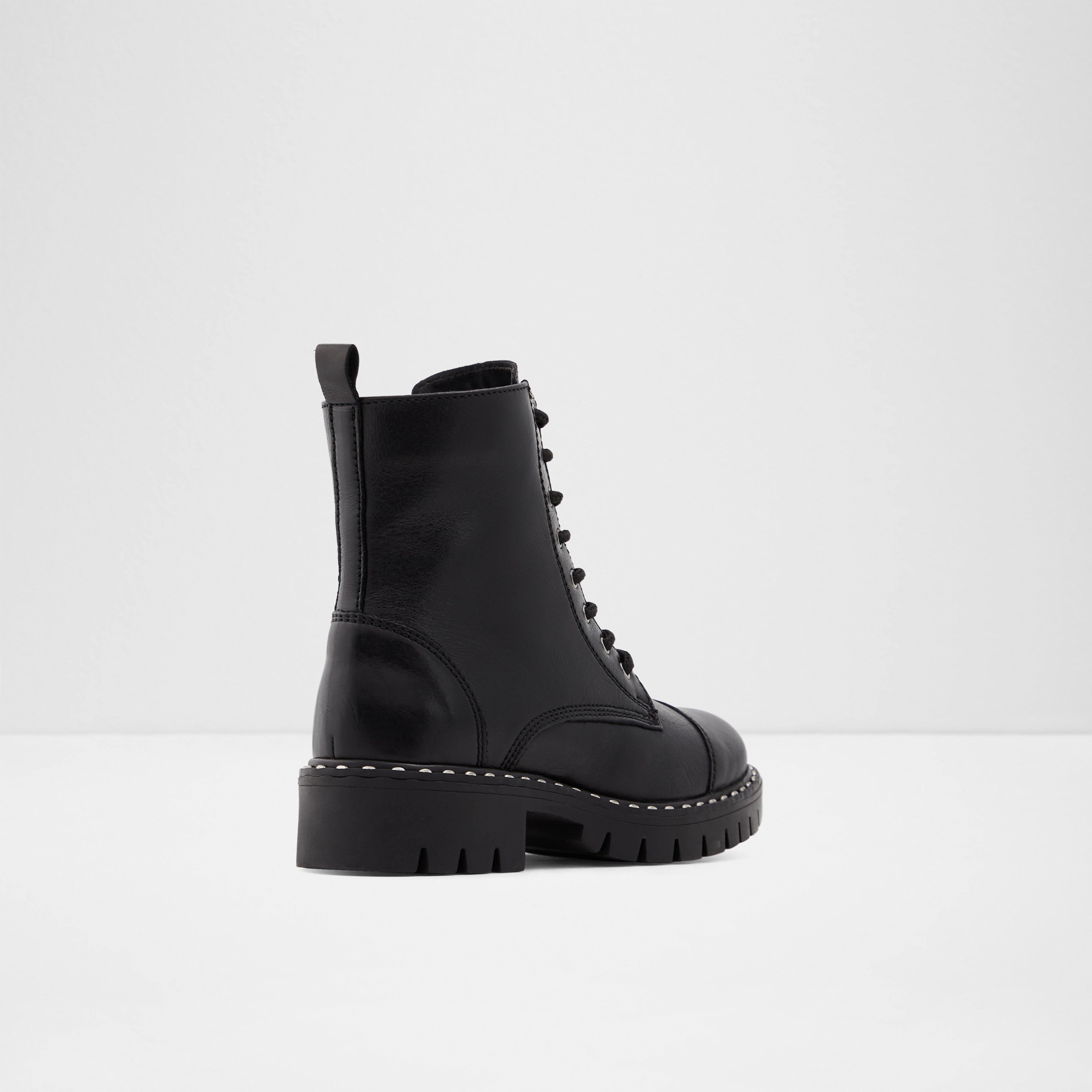 Aldo black deals combat boots