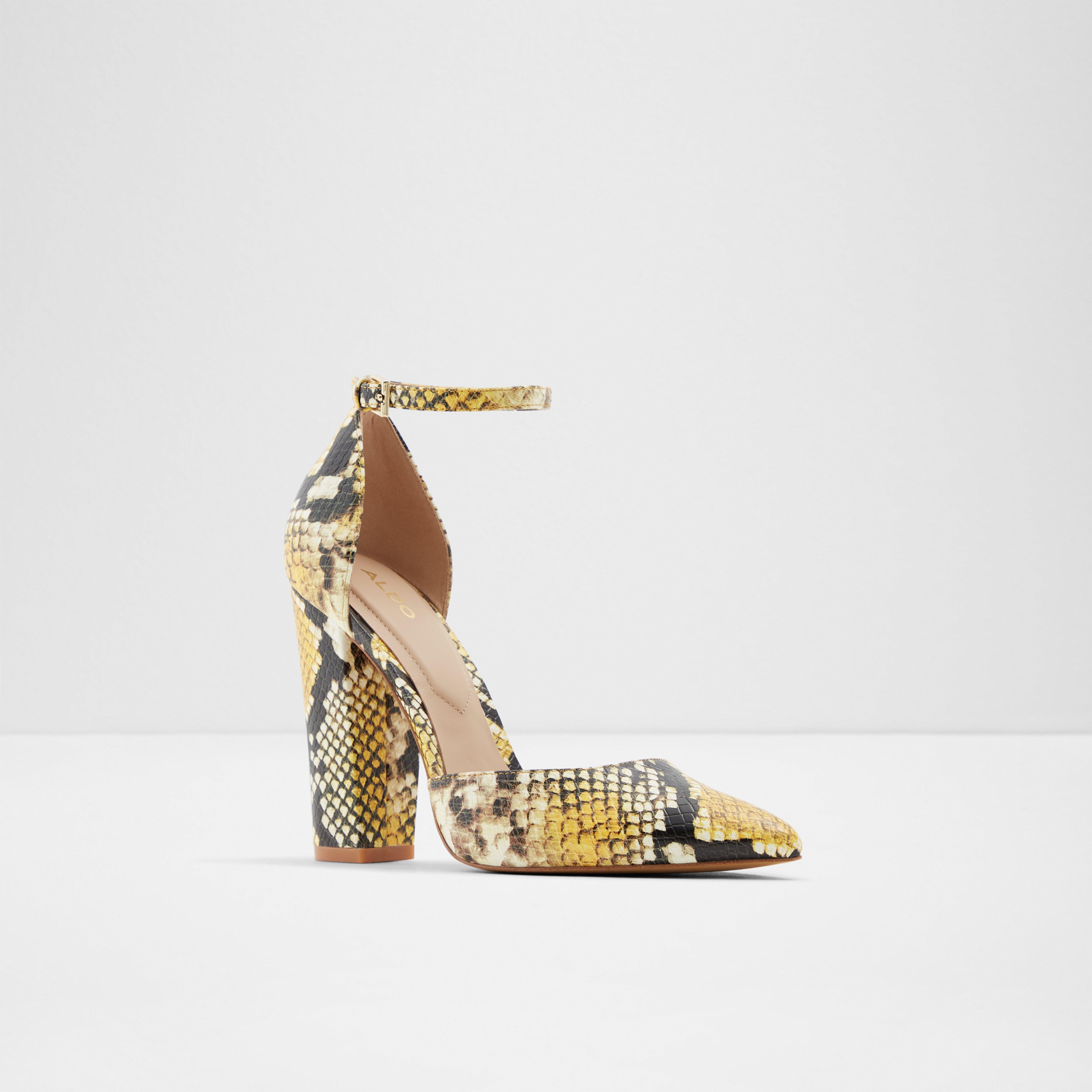aldo yellow heels
