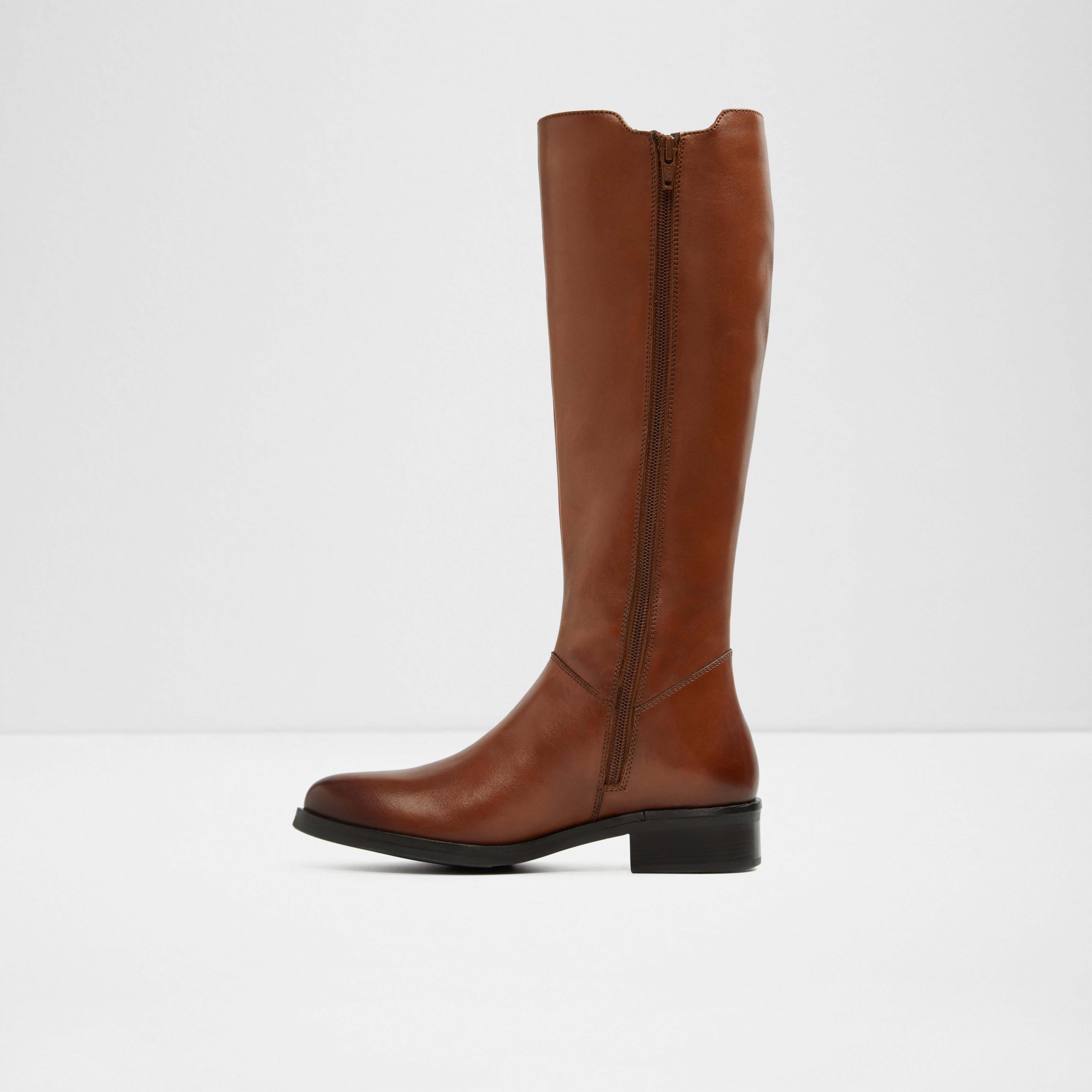 ALDO Leather Lovaedia Knee High Boots in Cognac (Brown) | Lyst