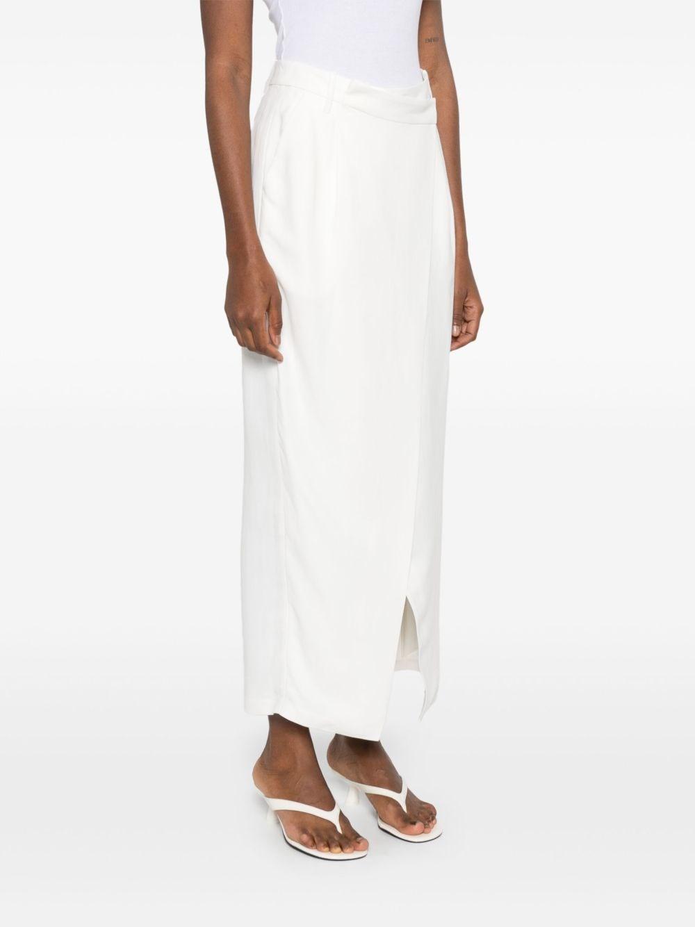 スカート Brunello Cucinelli Long Wrap Skirt Brunello Cucinelli Long Wrapped Sartorial Linen Skirt