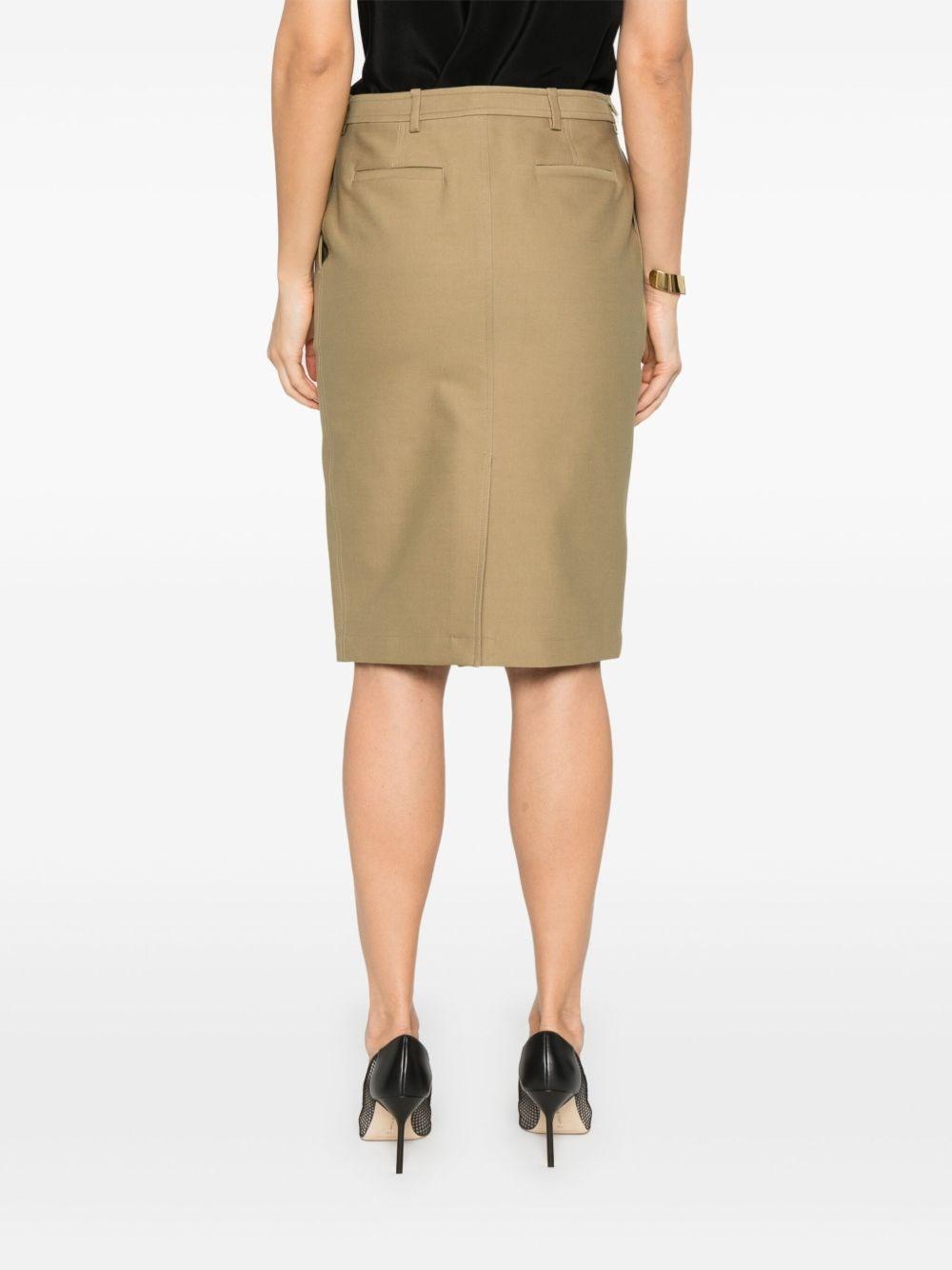 スカート Tom Ford Stretch Cotton Twill Midi Skirt Tom Ford Stretch Cotton Twill Midi Skirt Skirts in Natural