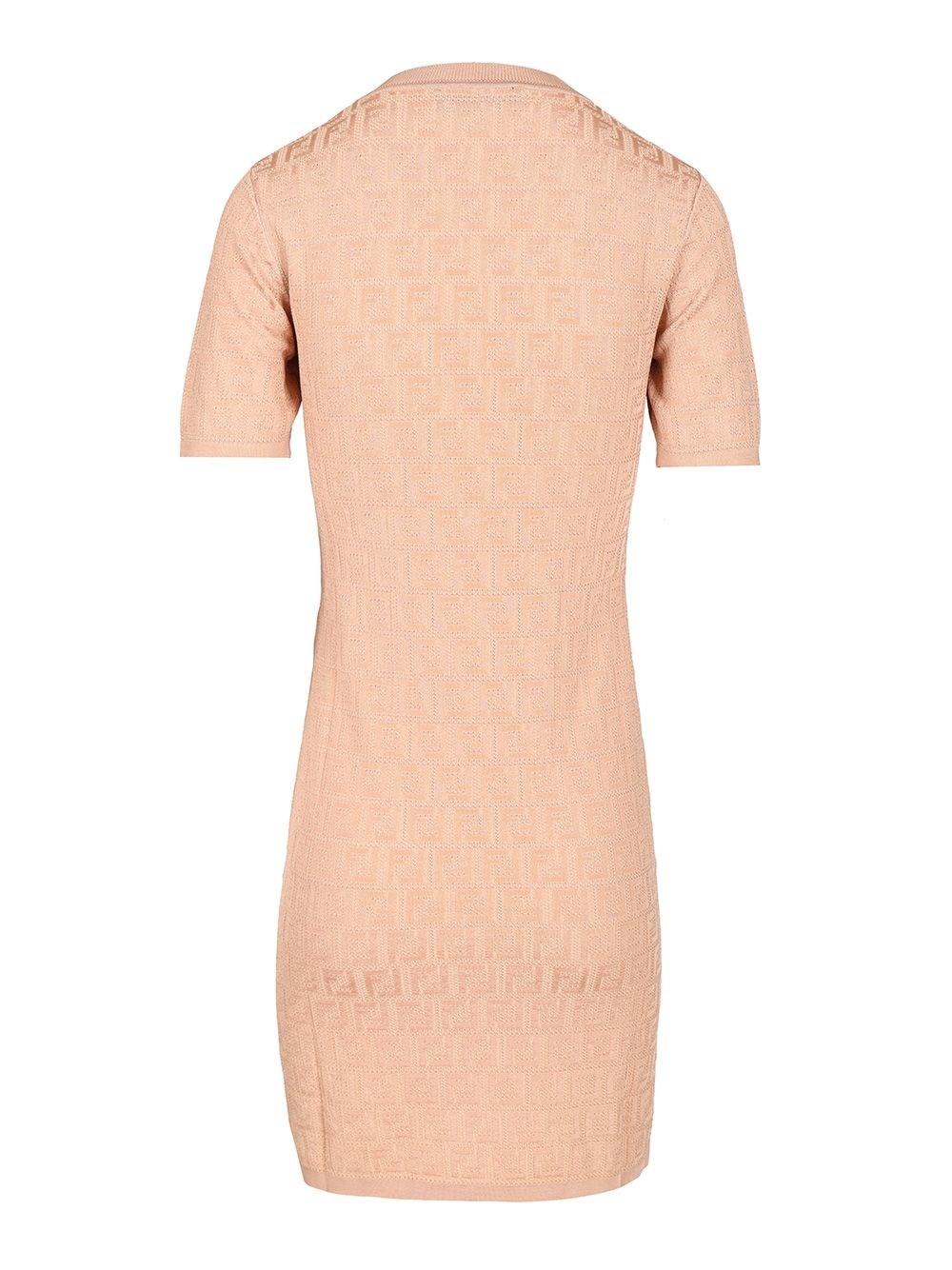 ワンピース FENDI Woman Dress Pink FZDD61 AUZR F1SAU Dress Fabric Pink | Fendi