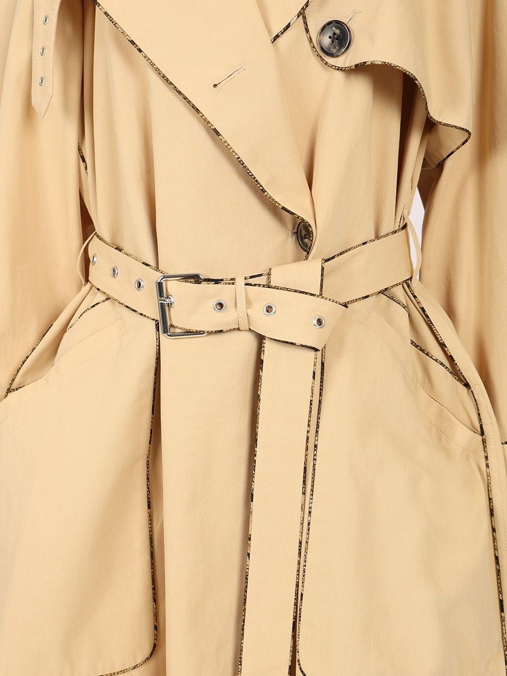 トレンチコート Dries Van Noten Cotton Gabardine Trench Coat DRIES VAN NOTEN Double-breasted cotton trench coat | NET-A
