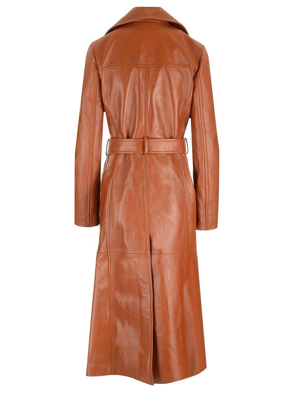 トレンチコート CHLOE LONG WATER-REPELLENT BEIGE TRENCH COAT Chloé Chloe Long Water-repellent Beige Trench Coat In Cotton