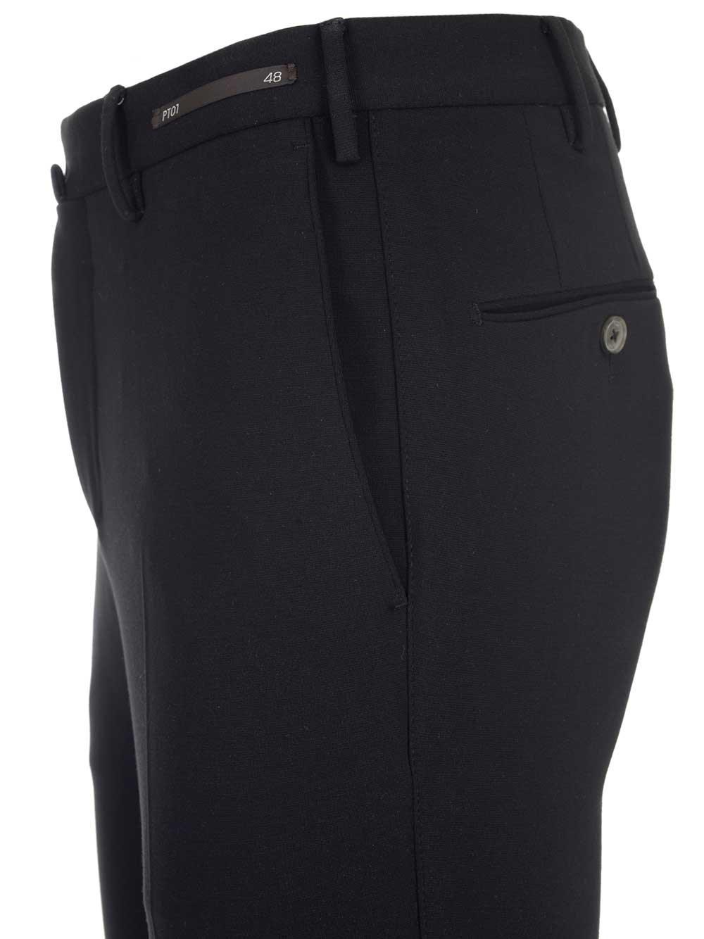 black slim fit trousers womens