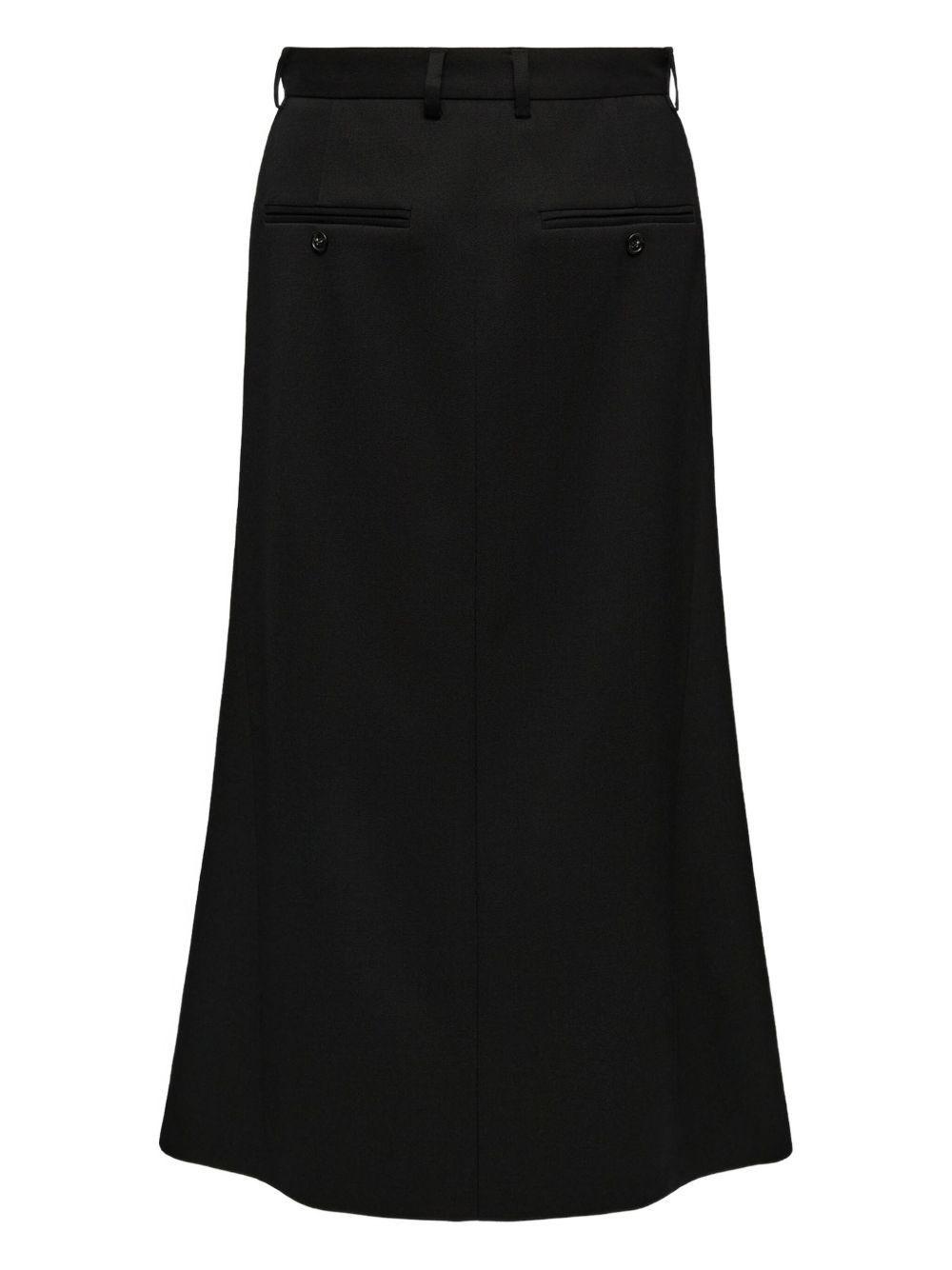 スカート Mm6 By Maison Margiela High-Waisted Maxi Skirt MM6 Maison Margiela Long Skirt in Light Blue | WE ARE ICONIC