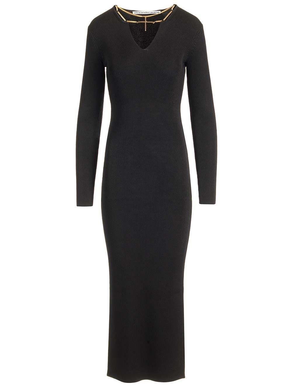 【関税&送料込】Alexander Wang Name Necklace Long Dress Alexander Wang Name Necklace Long Dress Dresses in Black | Lyst