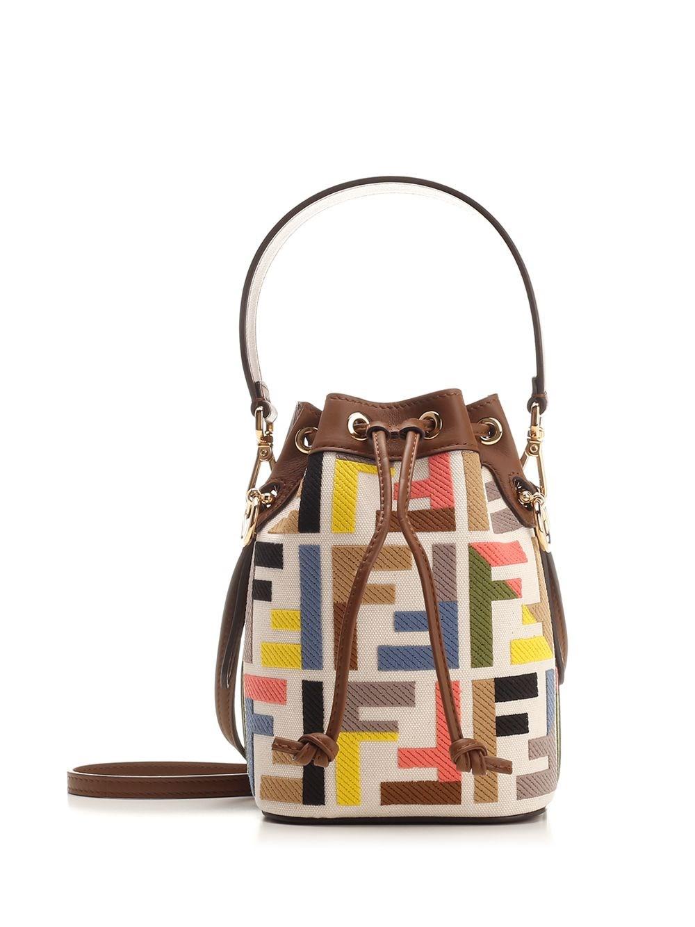 Fendi Mon Tresor Mini Bucket Bag in White Lyst Canada