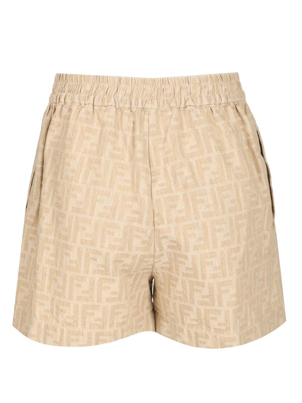 ショートパンツ FENDI Women Shorts Burmudas FR6540ARU5F1NY8 Beige Fendi Shorts for Women | Online Sale up to 50% off | Lyst