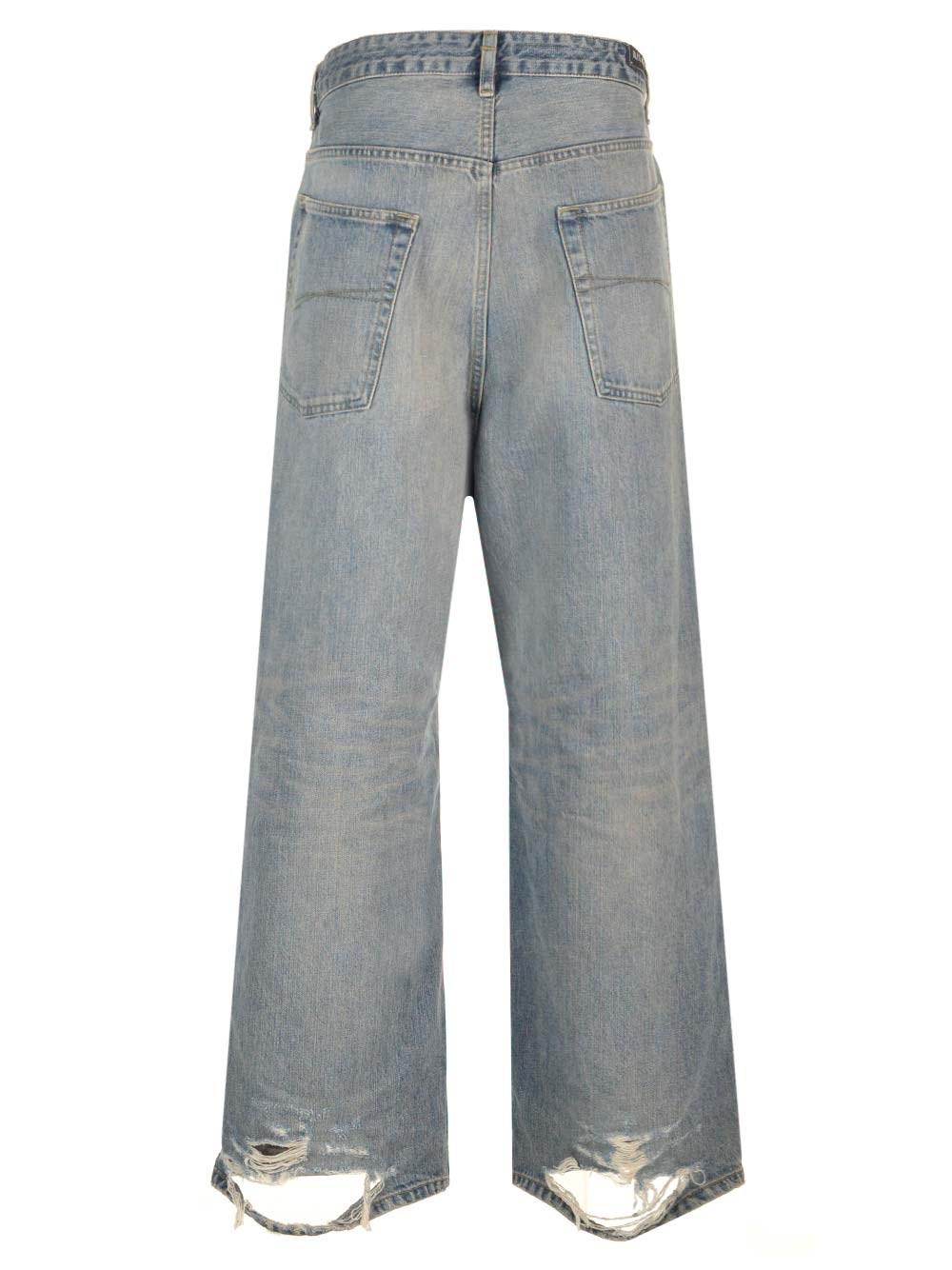 デニム・ジーパン BALENCIAGA BLUE GREY COTTON DENIM JEANS 関税＆送料込み】Balenciaga Blue Grey Cotton Jeans blue