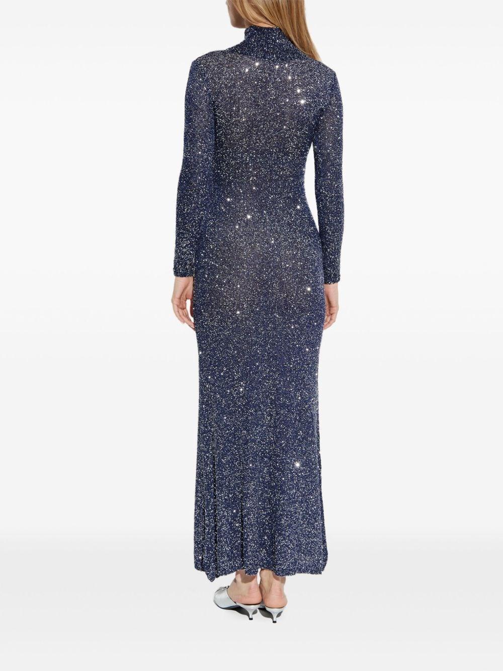 balenciaga-Blu-Sequins-Maxi-