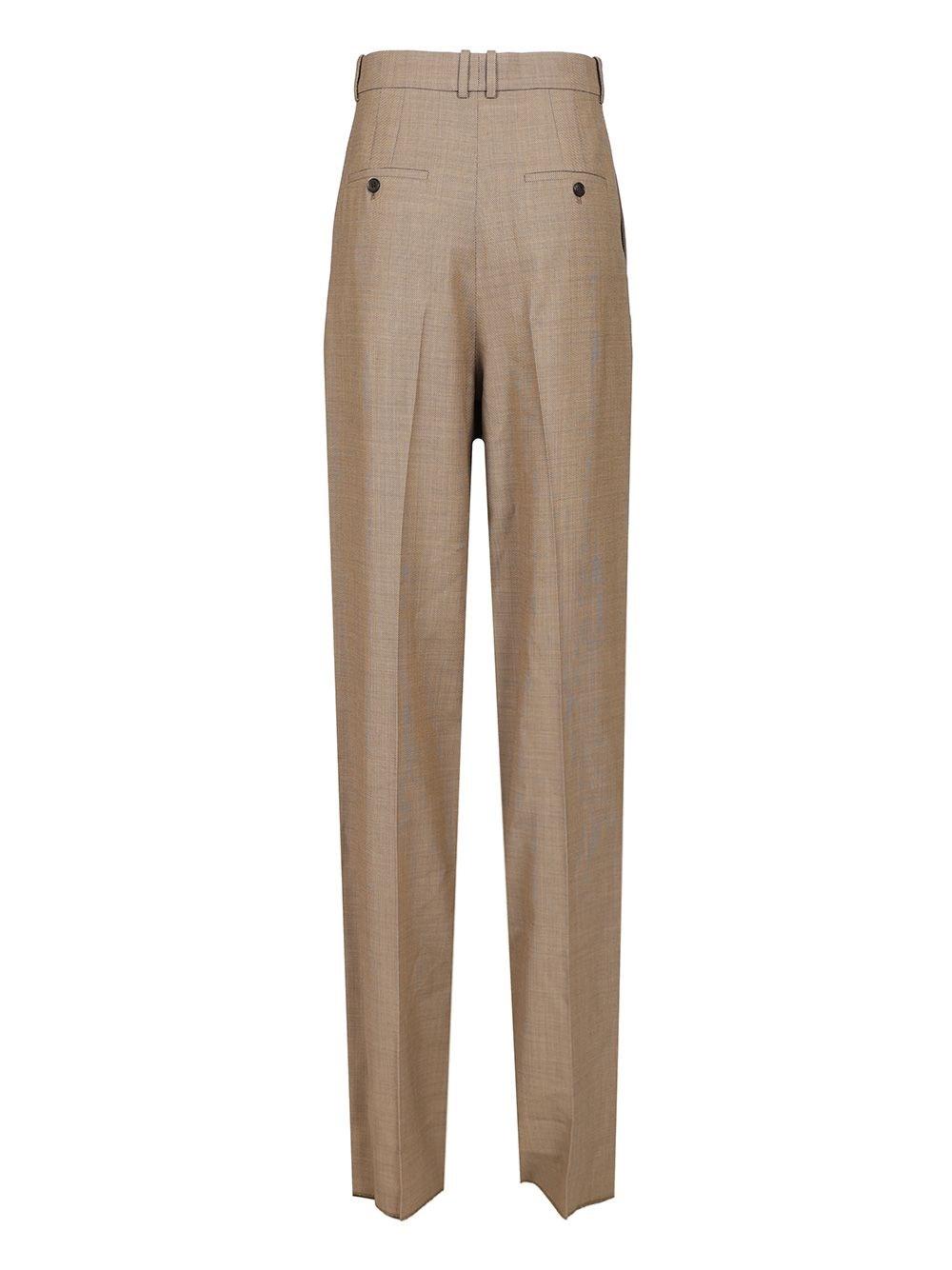 パンツ SAINT LAURENT Women Straight Pants 823734Y2L82 Beige Saint Laurent Beige wool trousers | TheDoubleF