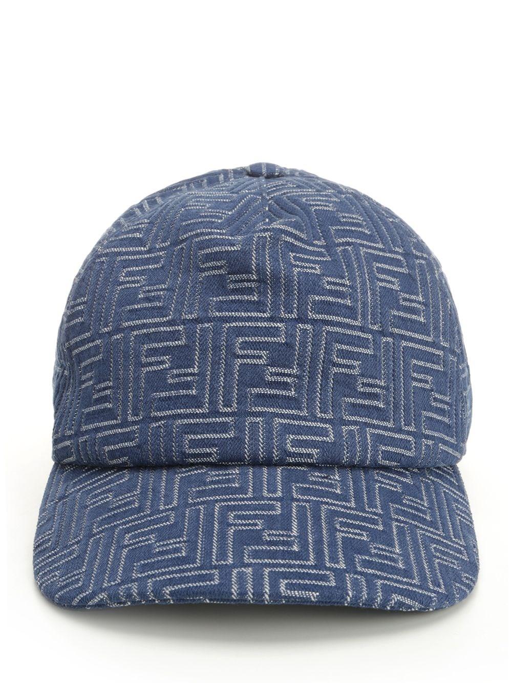 キャップ FENDI FF DENIM BASEBALL CAP Hat Jeans Blue | Fendi