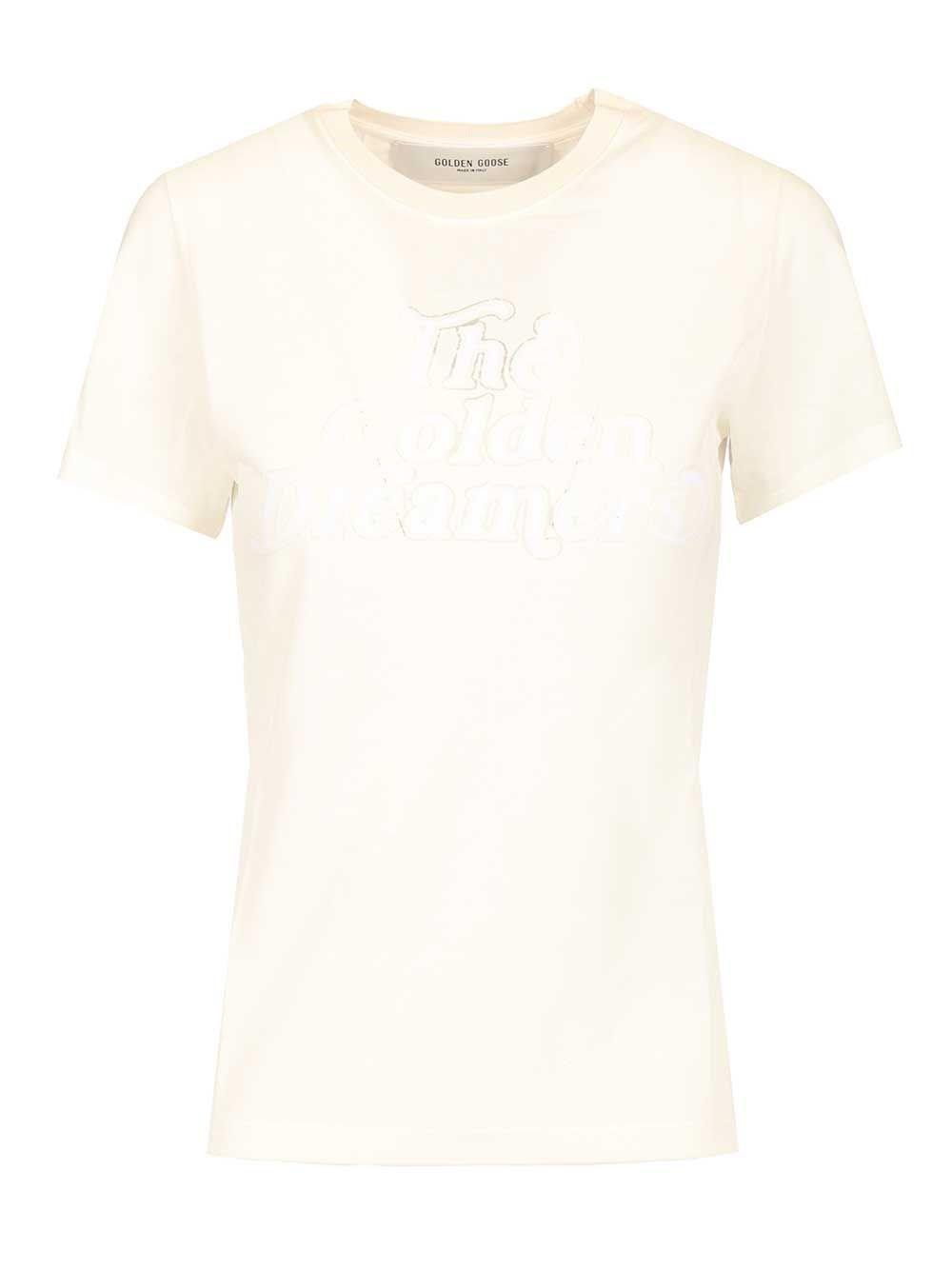 【関税&送料込】Golden  Deluxe Brand Chalk Cotton T-Shi Golden Goose Deluxe Brand Chalk Cotton T-Shirt (Golden Goose