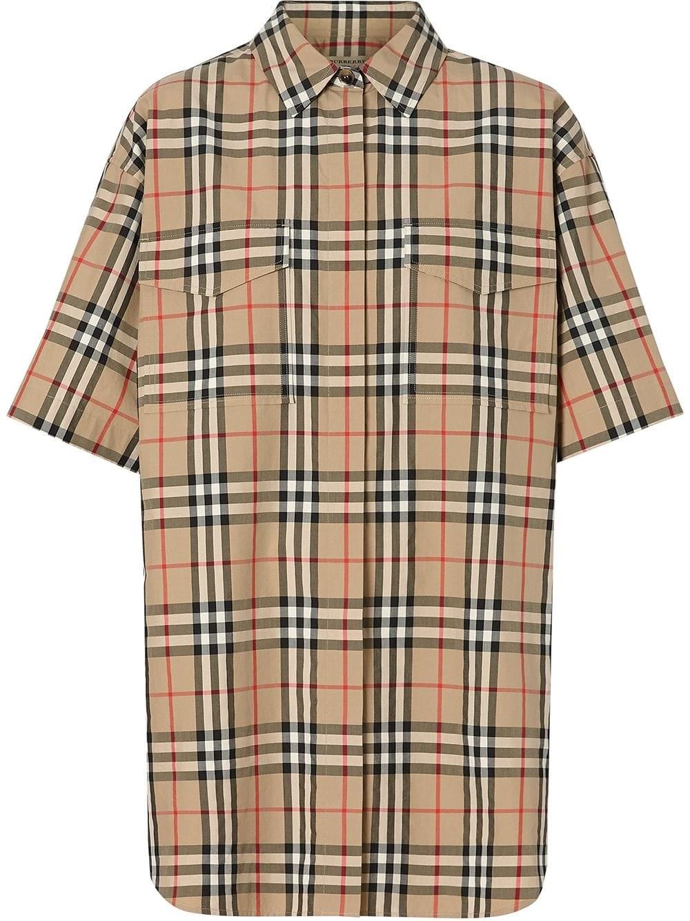 Burberry Vintage Check Flannel Shirt in Beige (Natural) - Lyst