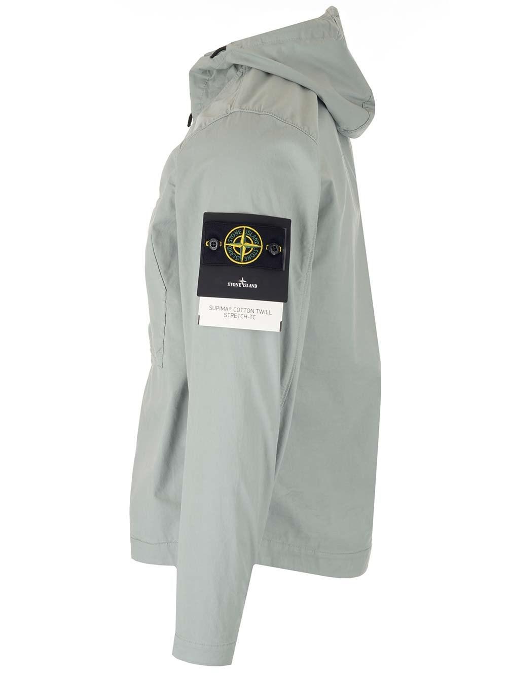Stone Island Jacket With Zip in Gray for Men | Lyst