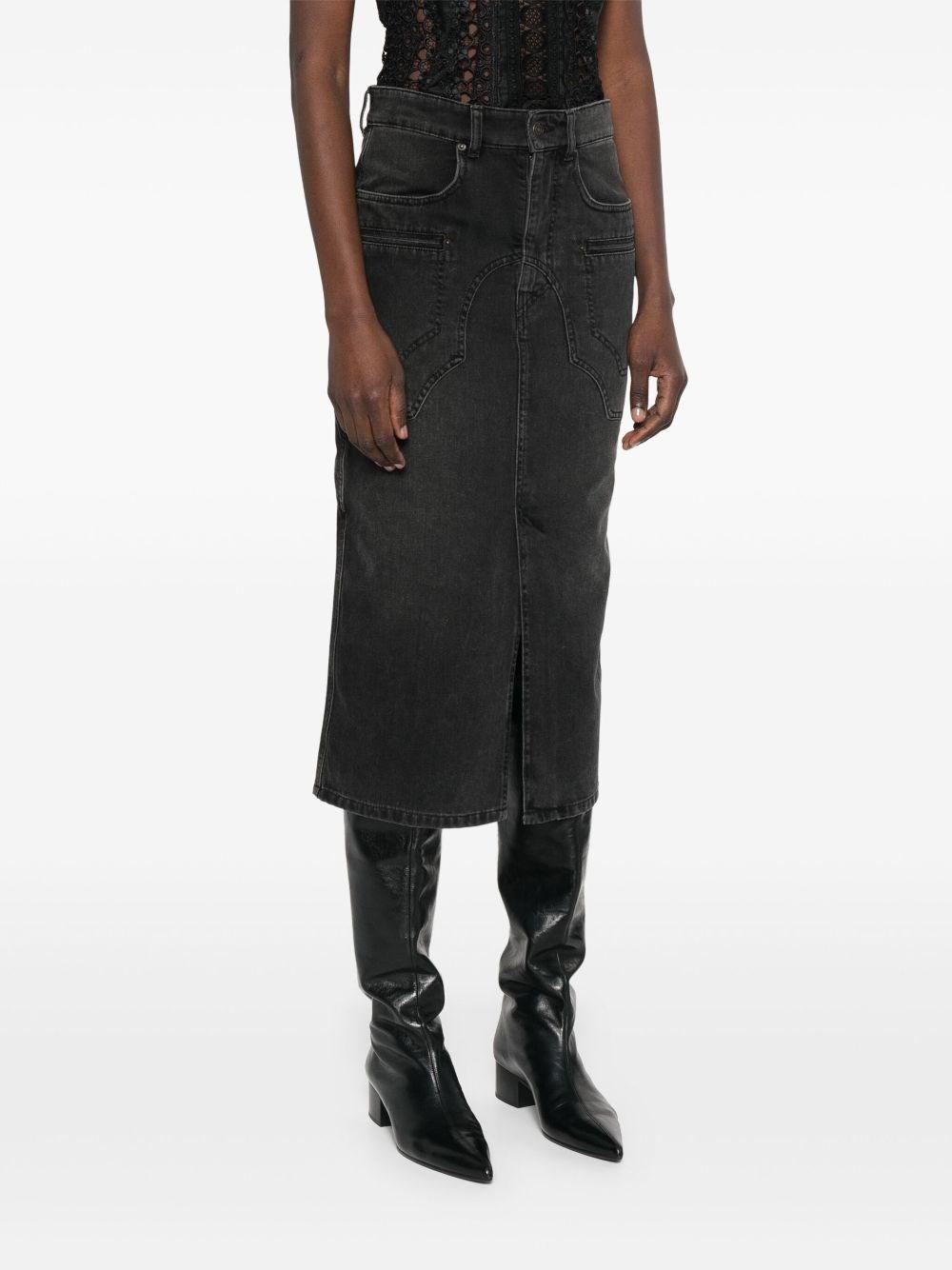 スカート Isabel Marant Isabel Marant Britt Midi Skirt BRITT SKIRT Woman ecru | ISABEL MARANT Official online store