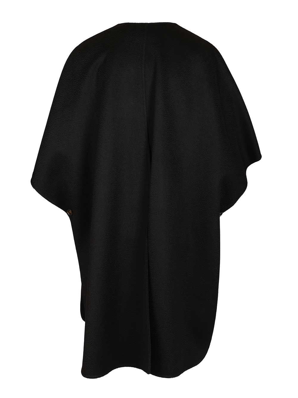 ポンチョ・ケープ Max Mara Derrik' Black Cashmere Cape Max Mara Derrik' Black Cashmere Cape in Black | THE LIST