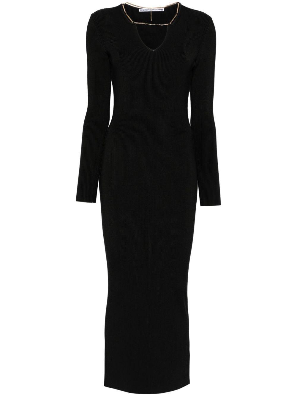 【関税&送料込】Alexander Wang Name Necklace Long Dress Alexander Wang Name Necklace Long Dress Dresses in Black | Lyst